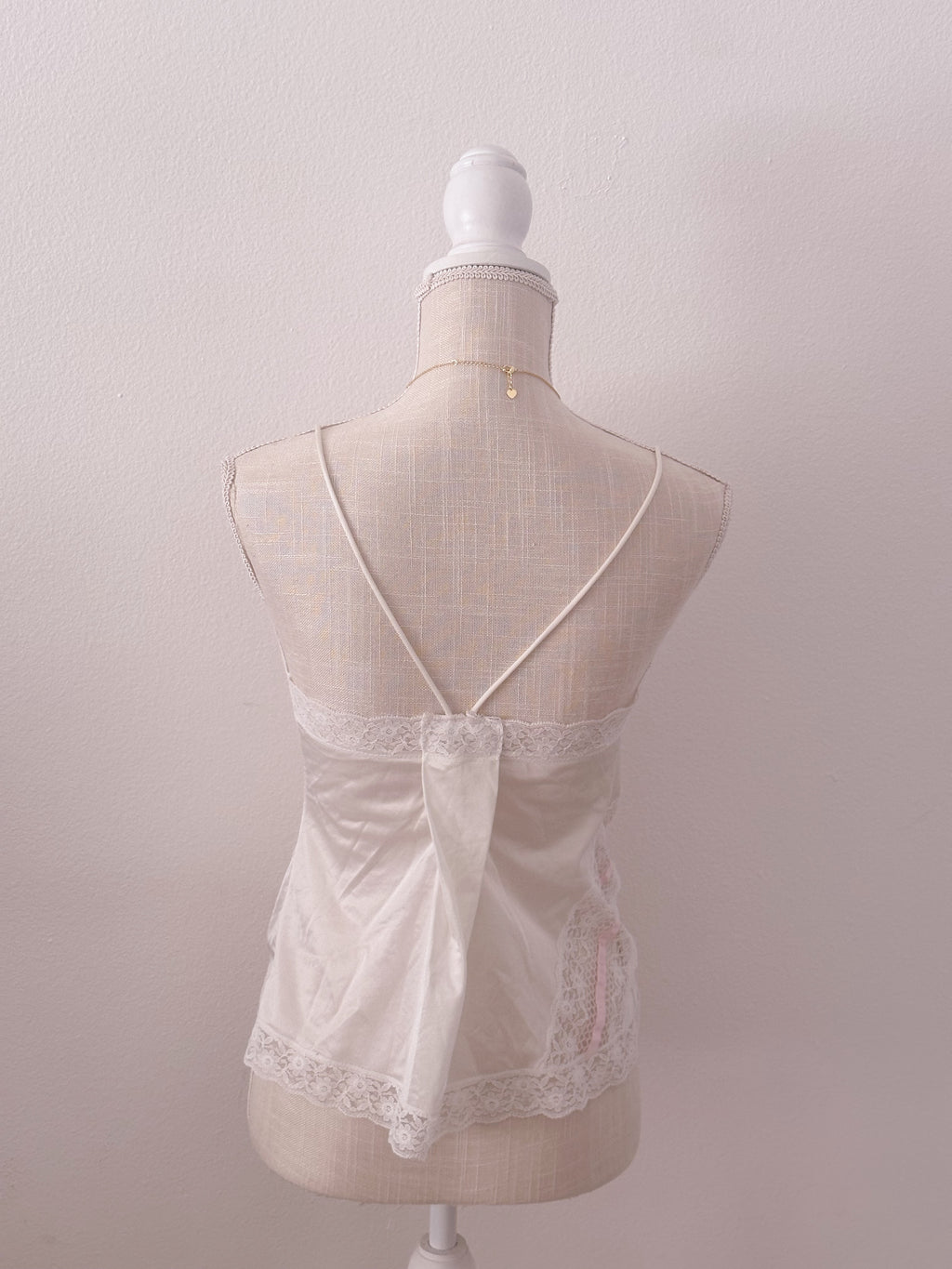 Vintage 1970s shabby chic cami top size: XS