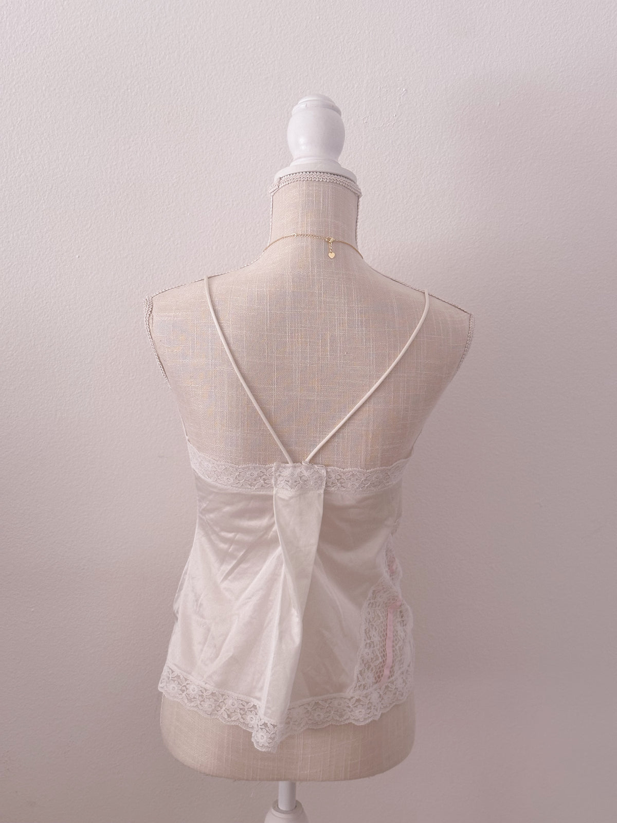 Vintage 1970s shabby chic cami top size: XS