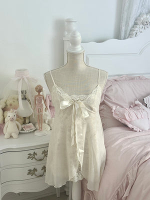 Vintage 1990s Victoria’s Secret Ivory Lace Babydoll Cami Top Size: S