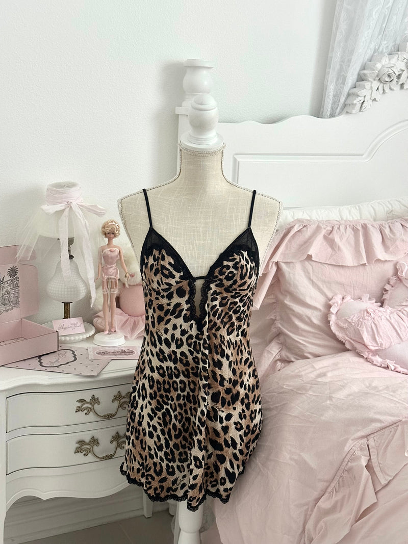 Vintage 2007 Victoria’s Secret Very Sexy Leopard Print Slip Dress Size M