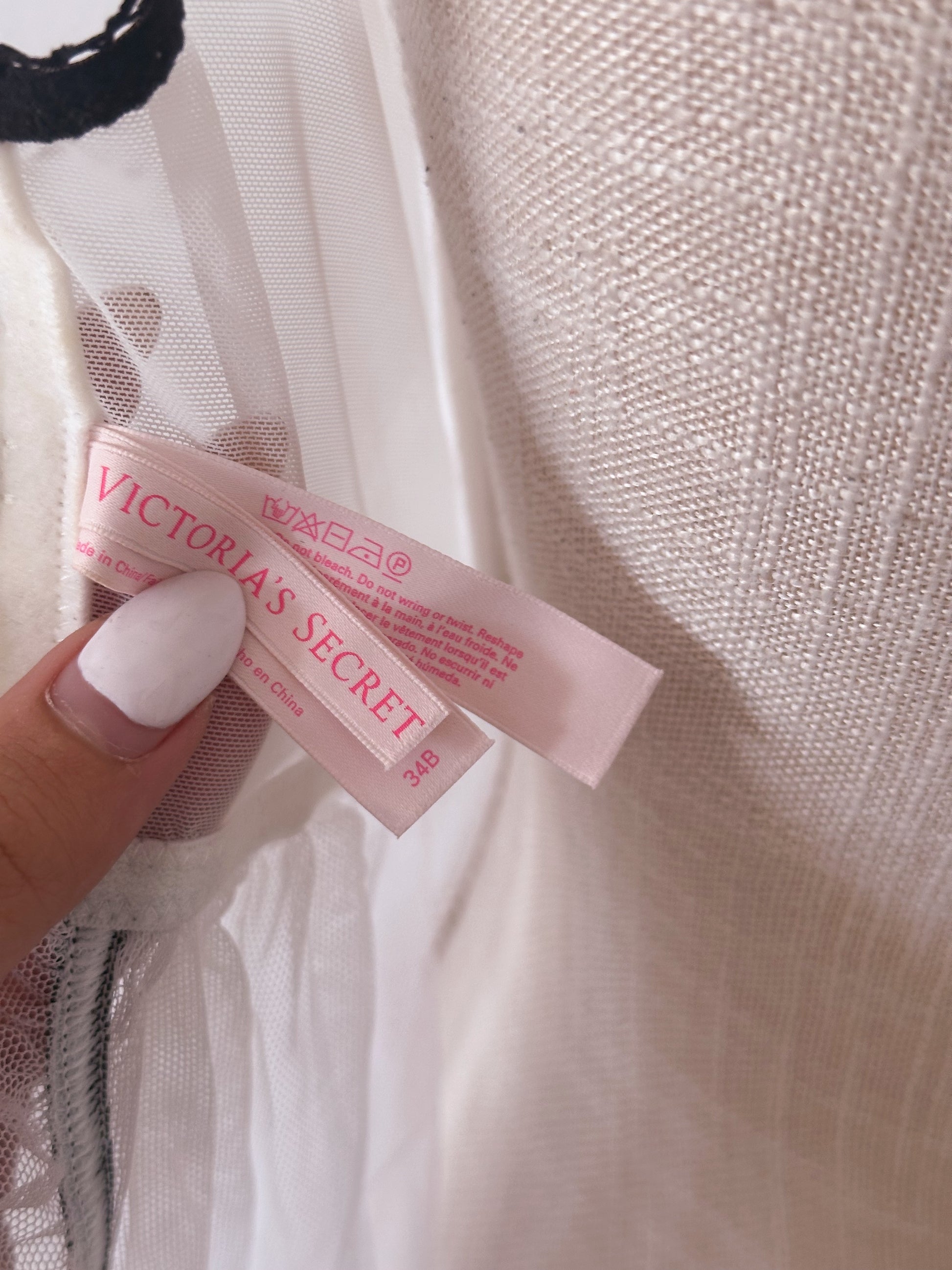 Vintage Victoria's Secret white ballerina babydoll top Size: 34 B