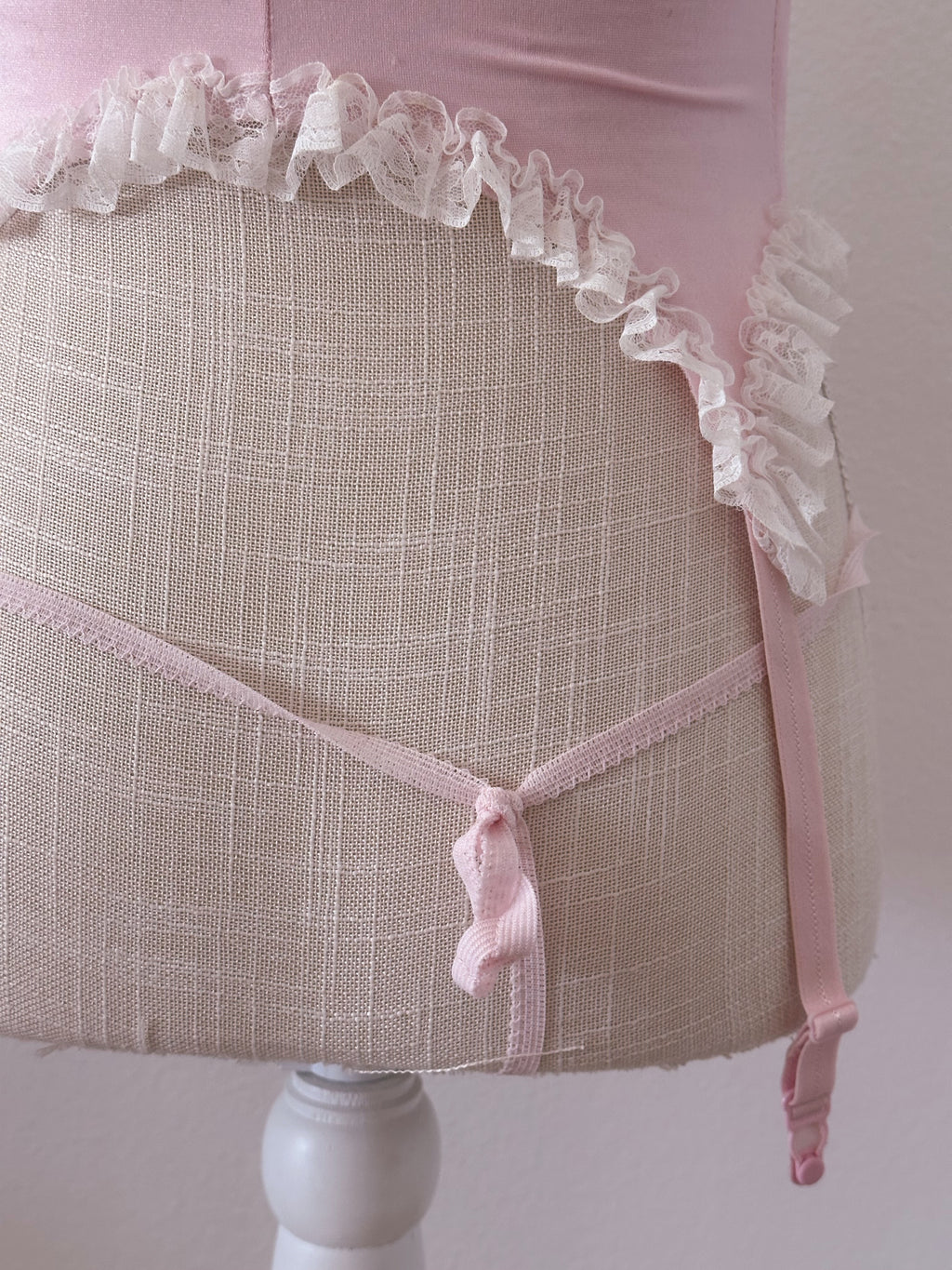 Vintage 1950s emil bole pink lingerie set size: S