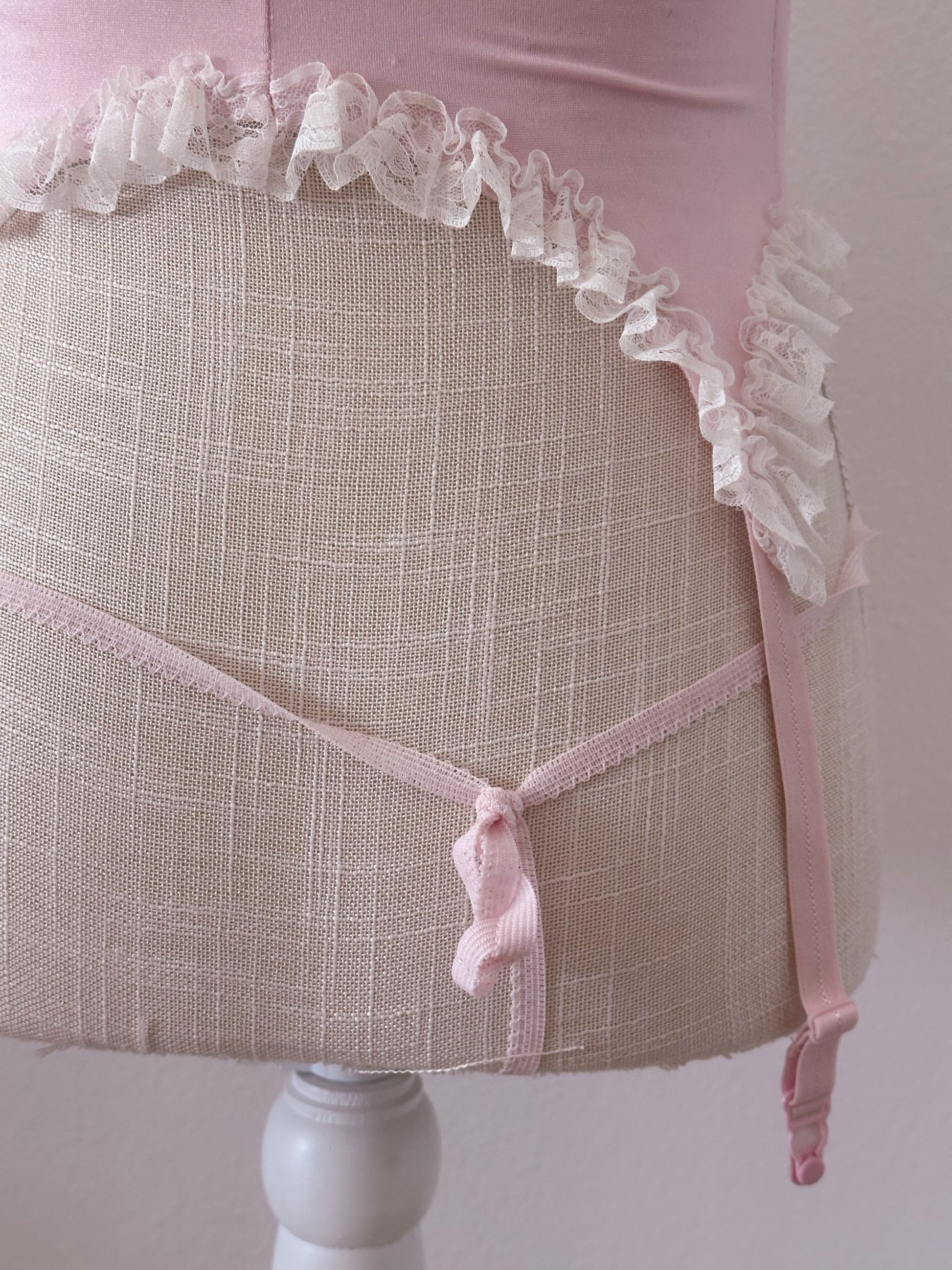 Vintage 1950s emil bole pink lingerie set size: S