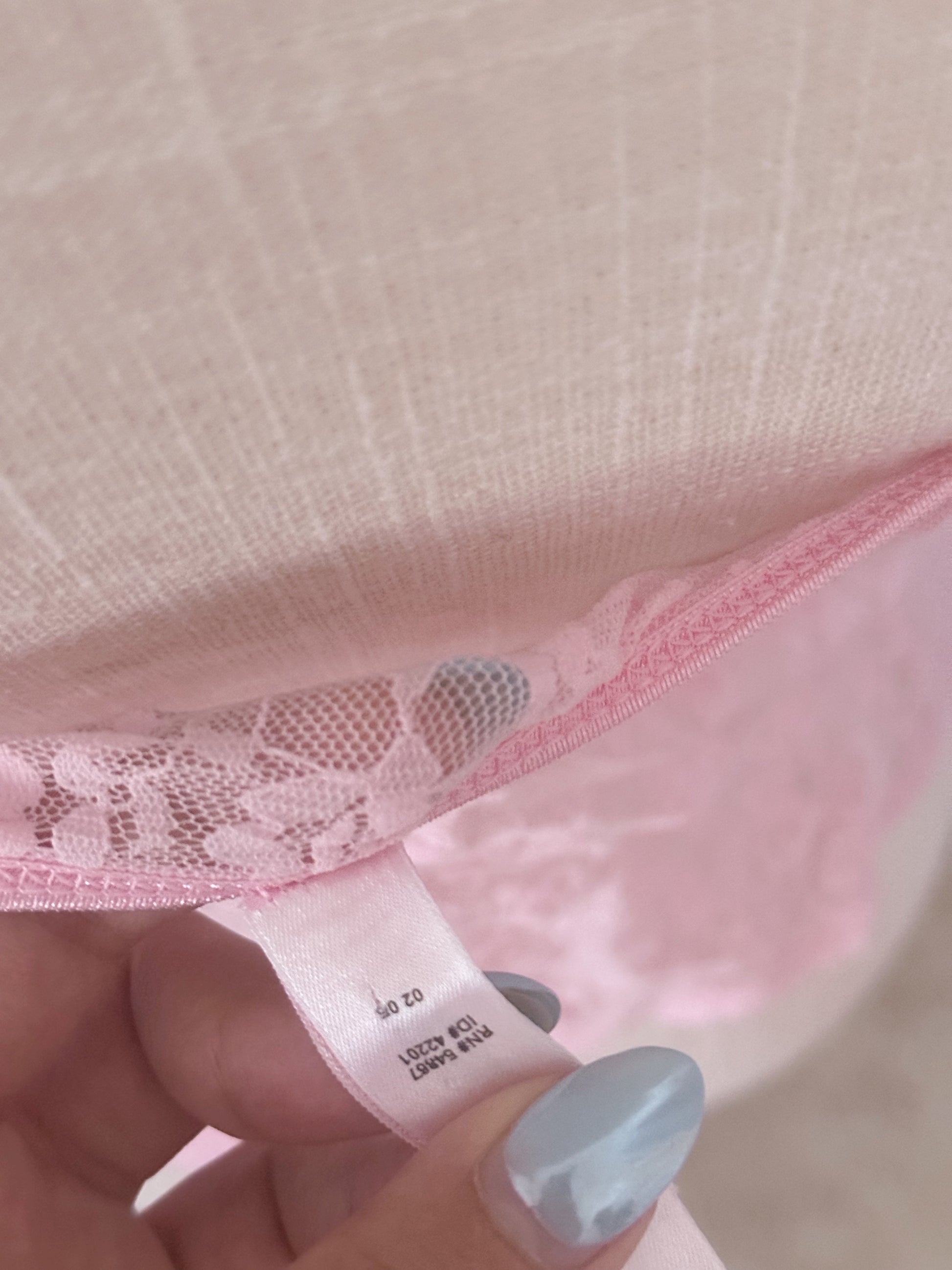 Victoria's Secret pink Sydney Carlson bustier top size: L