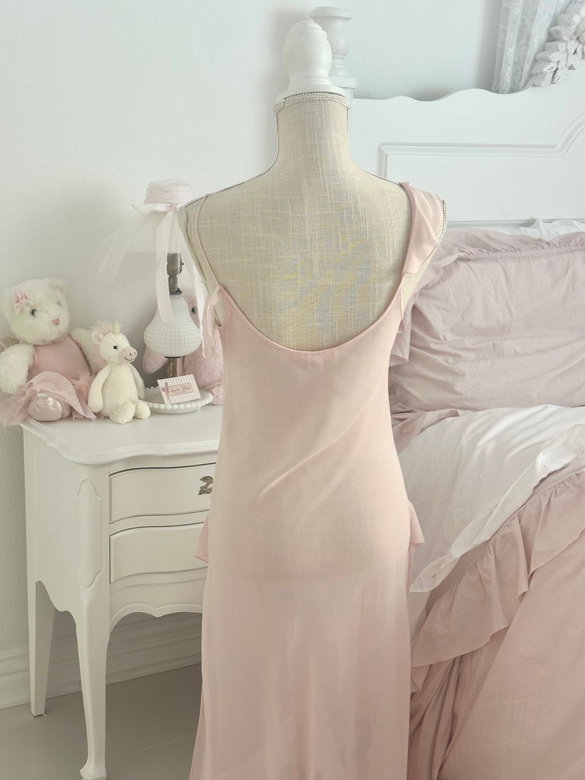 Vintage 2004 Victoria’s Secret Pink Sheer Maxi Slip Dress Size: S