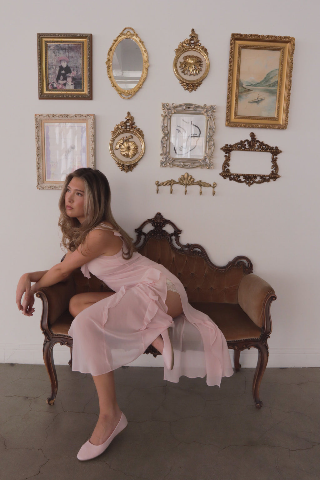 Vintage 2004 Victoria’s Secret Pink Sheer Maxi Slip Dress Size: S