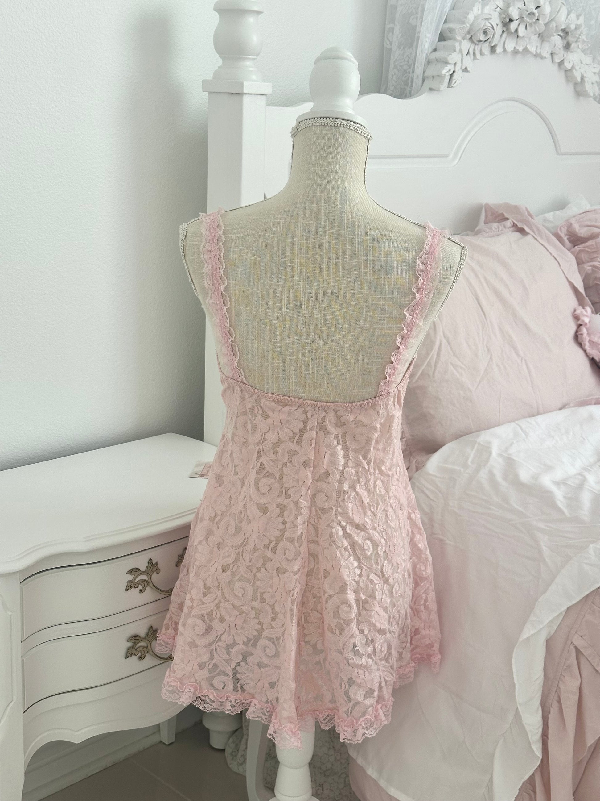 Vintage Y2K Private Luxuries Pink Babydoll Size: S