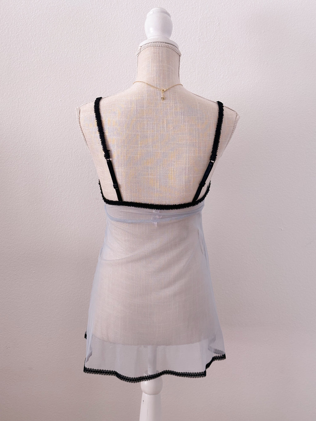 Victoria's Secret sheer Cinderella blue slip dress night gown