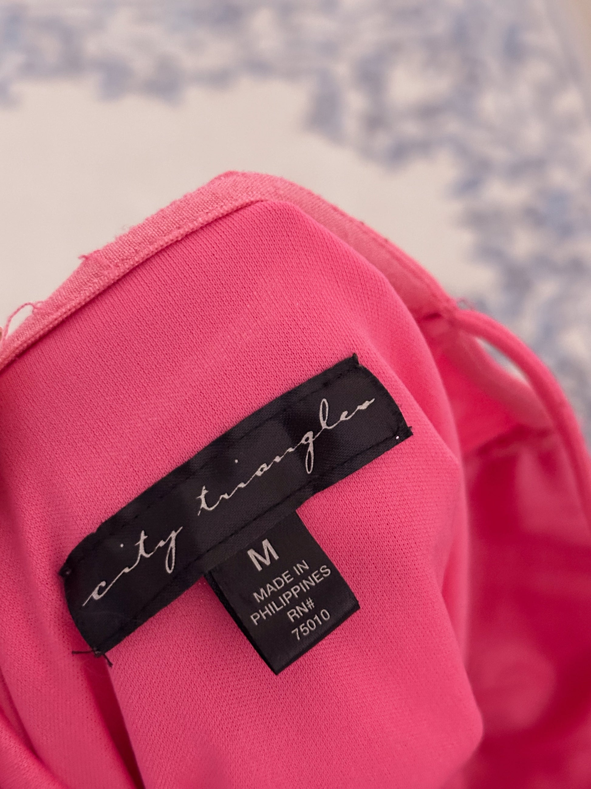 Vintage 90s pink sparkly formal dress size: M