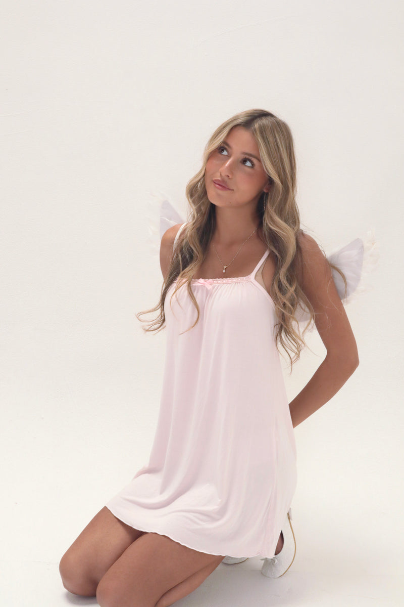Beverly babydoll dress in pink