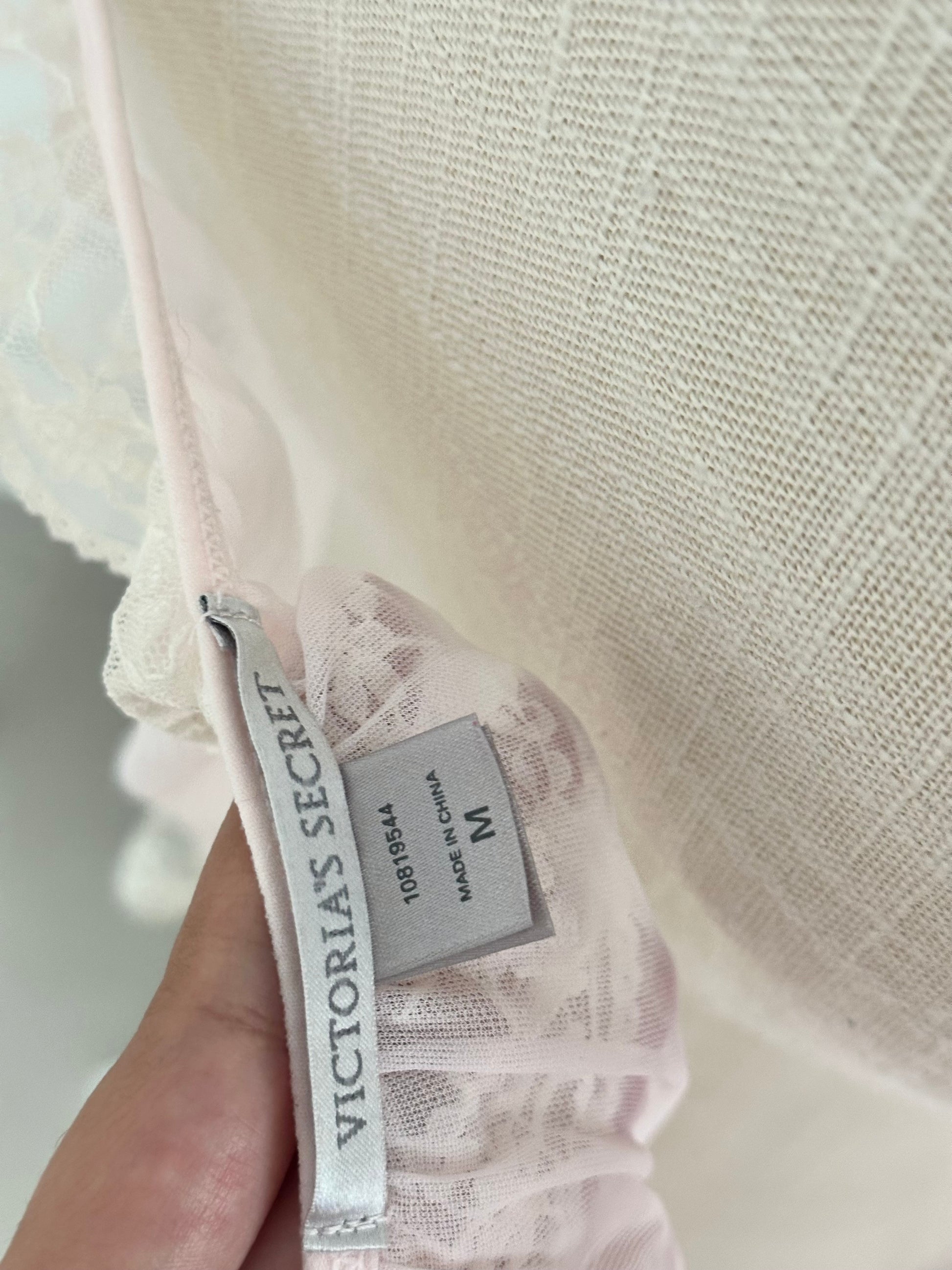 Vintage 2009 Victoria’s Secret Pink Sheer Babydoll Cover Up Size: M