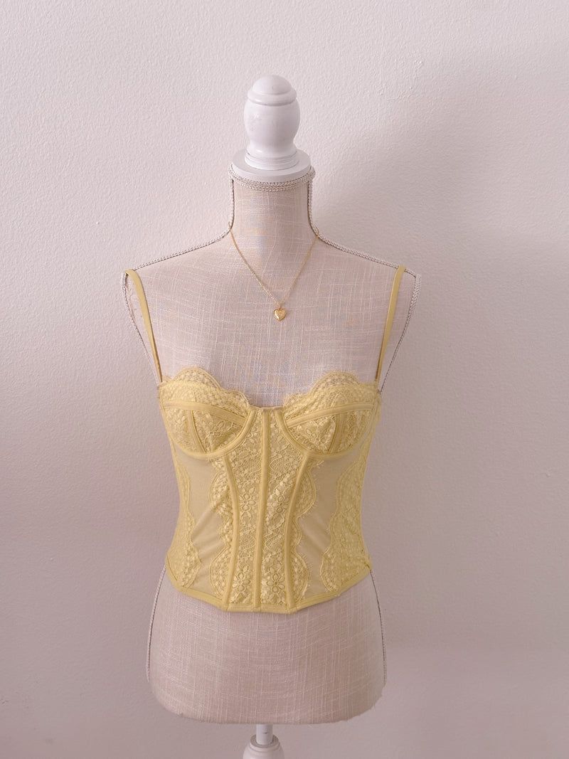 Urban Outfitters yellow Corset top size: S
