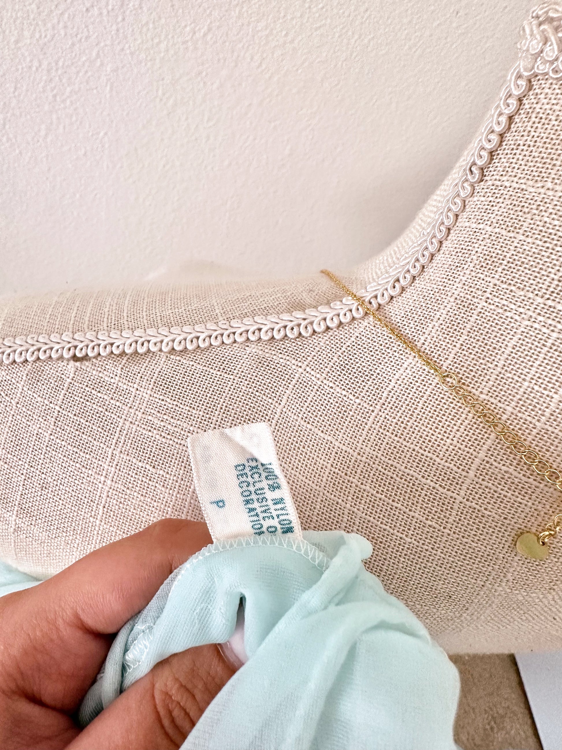 Authentic 1950s Blue Sheer Ruffle Babydoll Top Size: XS/S (Petite)