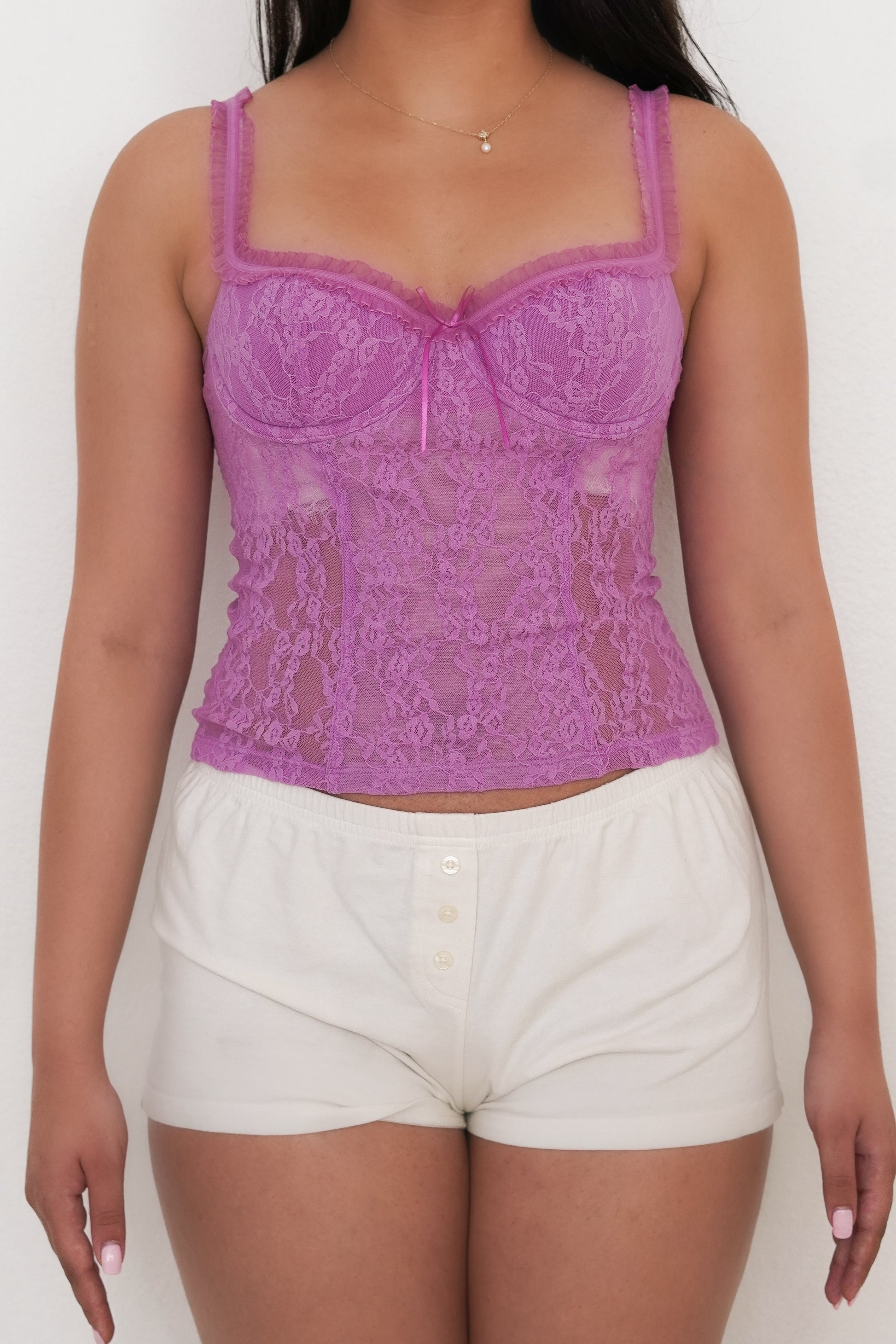 Vintage 2005 Victoria’s Secret Purple Bustier Cami Corset Top Size: M