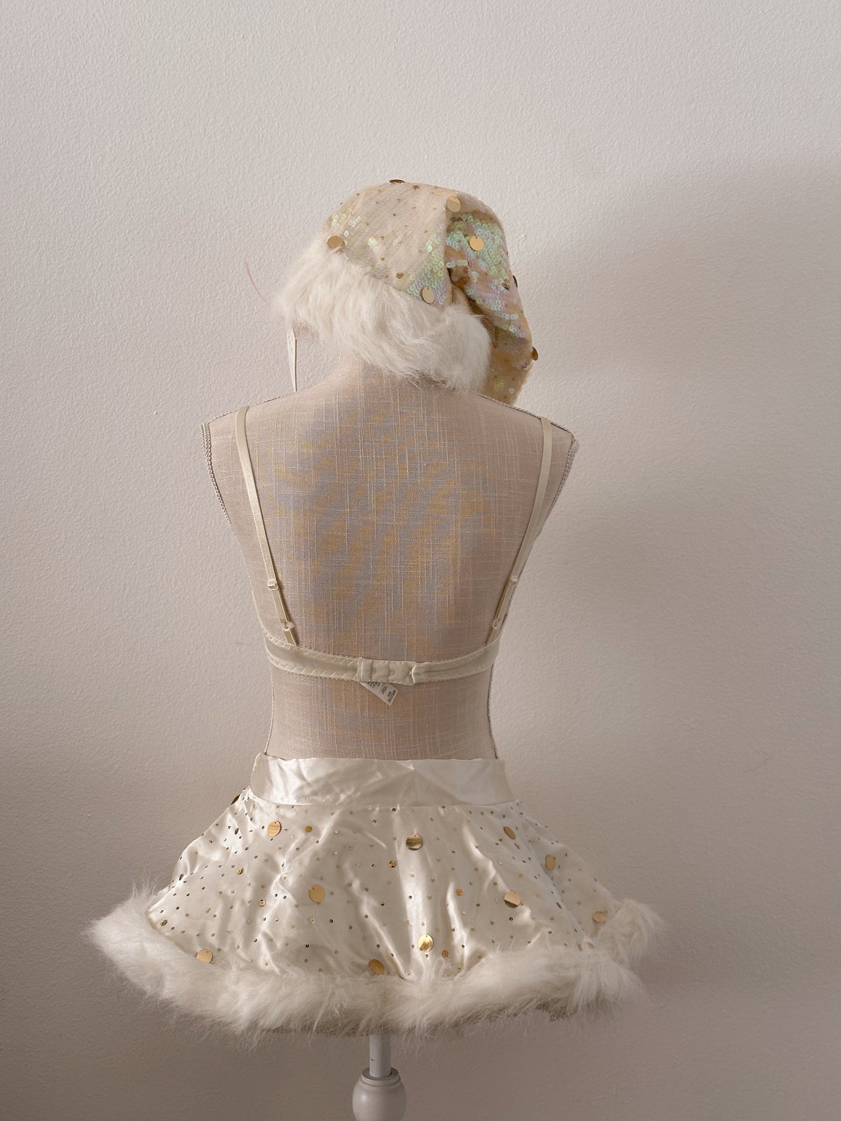 RESERVED Victoria's Secret vintage santa ivory and gold set