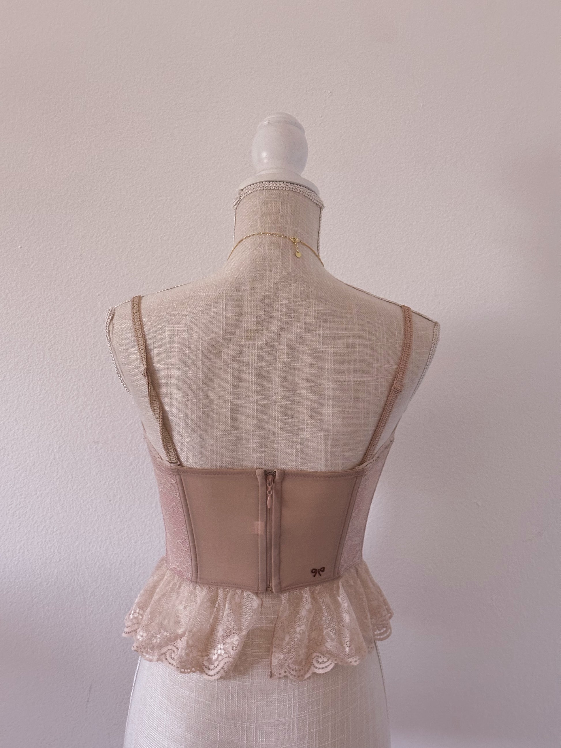 Vintage Victoria's Secret butterfly corset top as seen on Adriana Lima Size: S