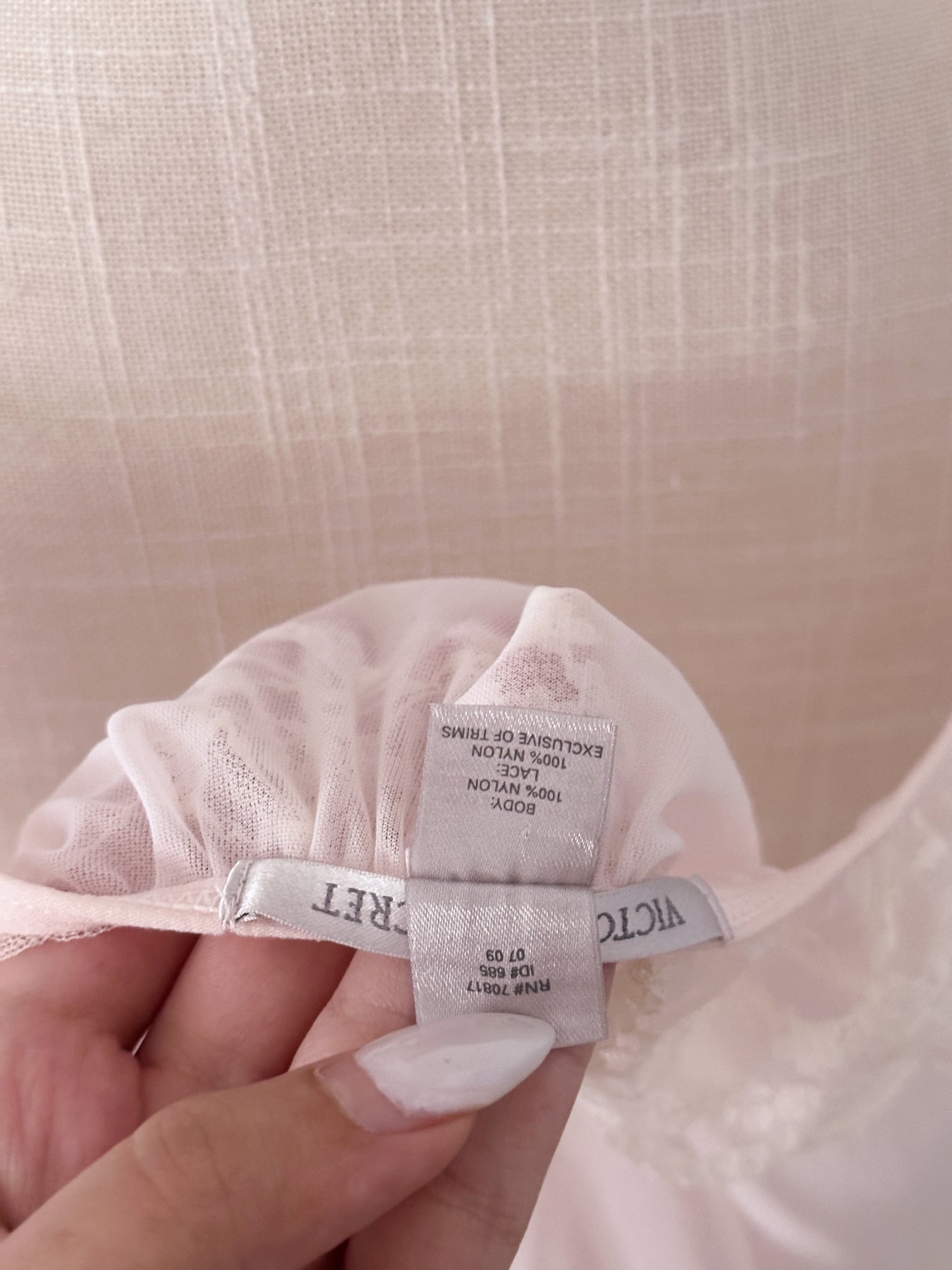 Victoria's Secret Vintage pink sheer babydoll top size: S