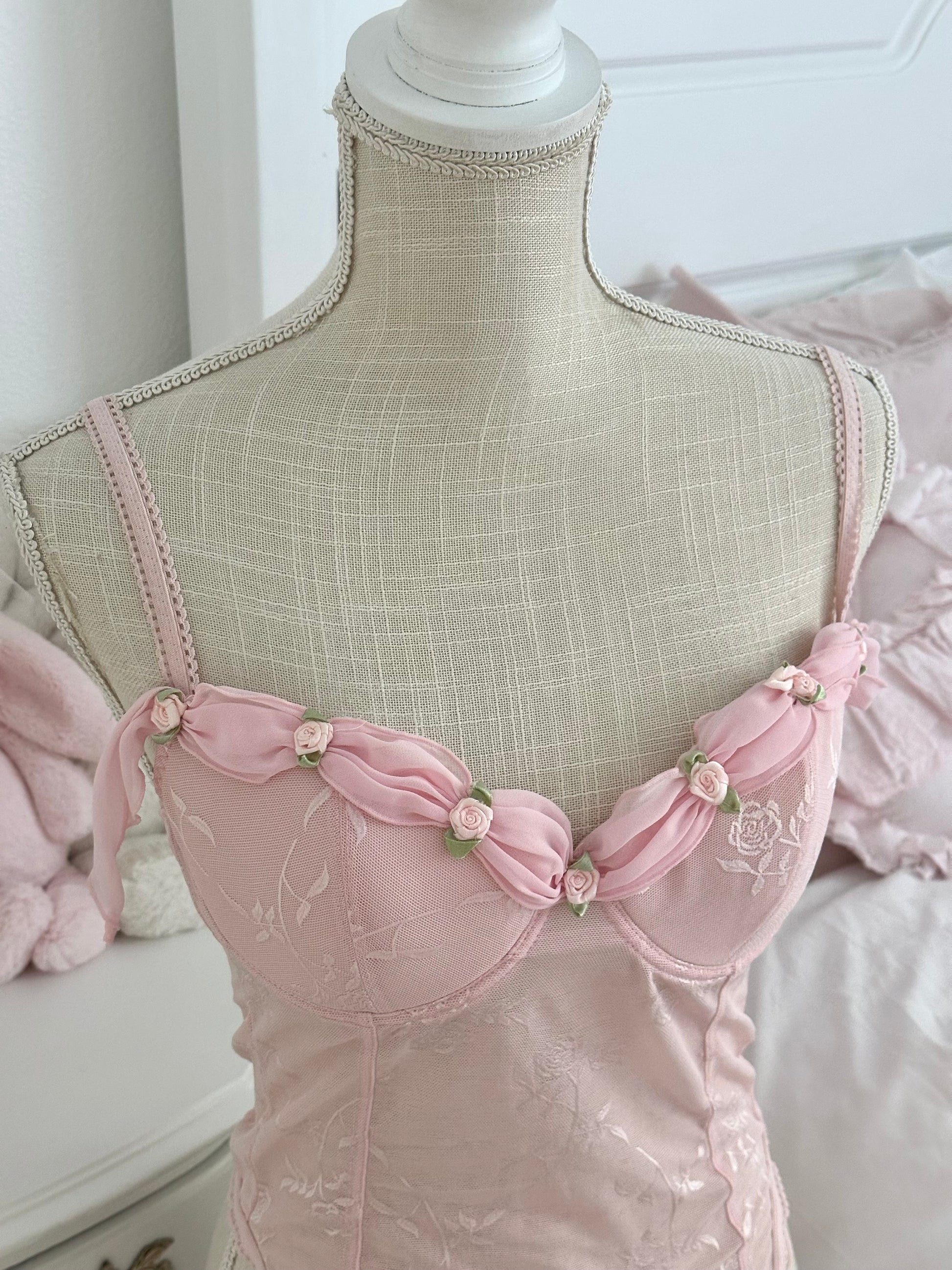 Vintage Y2K Rampage Pink Princess Aurora Corset Size: 34C