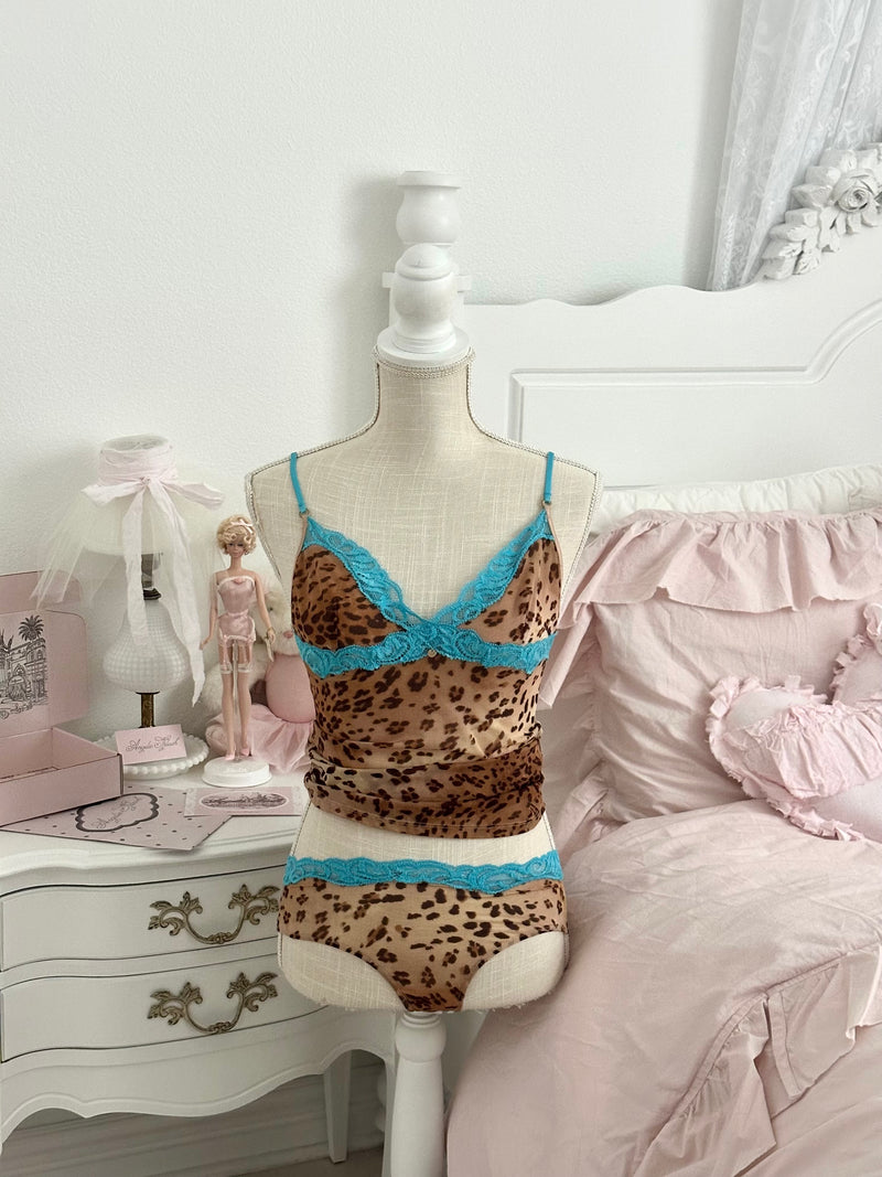 Vintage 2006 Victoria’s Secret Very Sexy Leopard Cami Set Size S