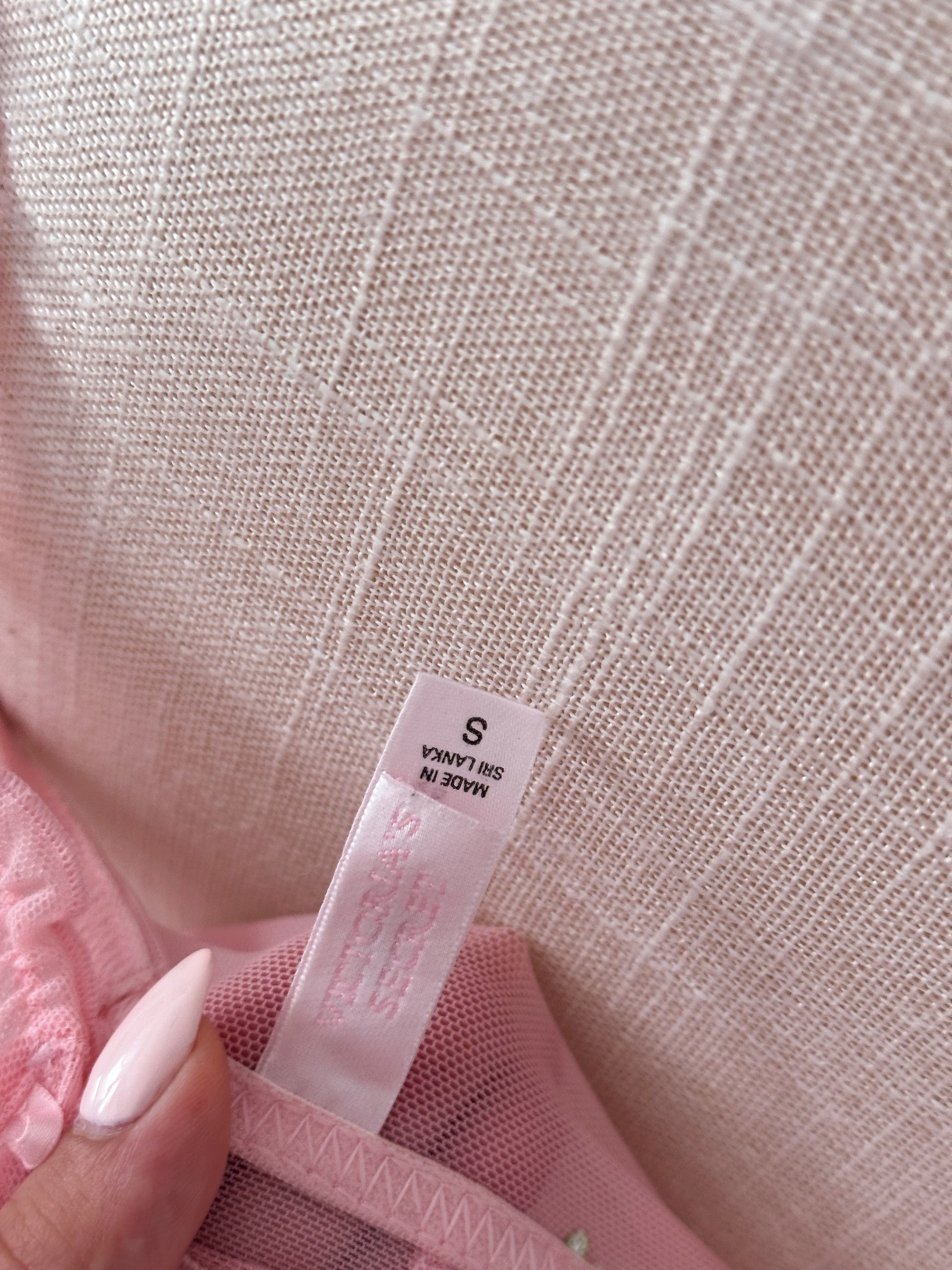 Vintage Victoria's Secret pink floral milkmaid cami top size: S