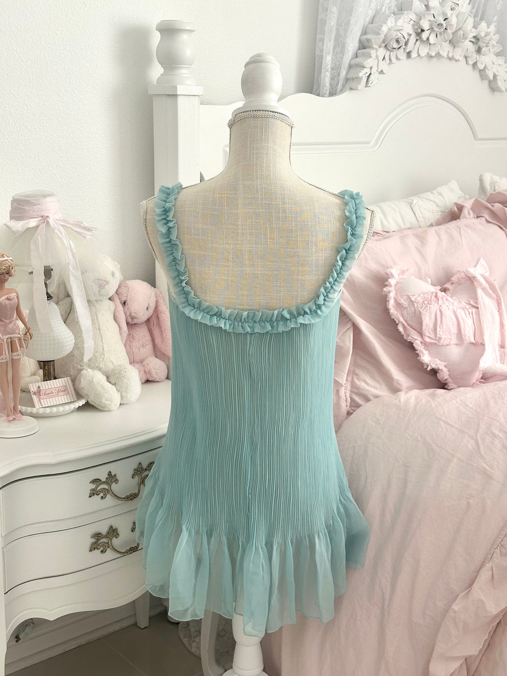 Vintage 2007 Victoria’s Secret Sabrina Carpenter Teal Babydoll Size: XS
