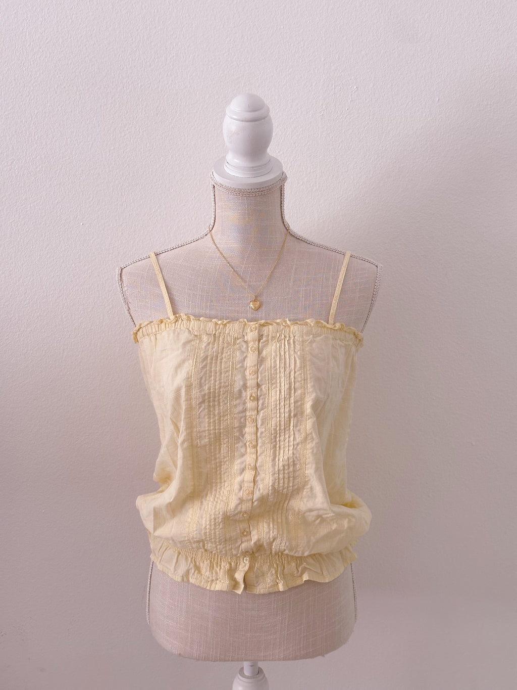 Vintage aeropostale yellow babydoll top size: M