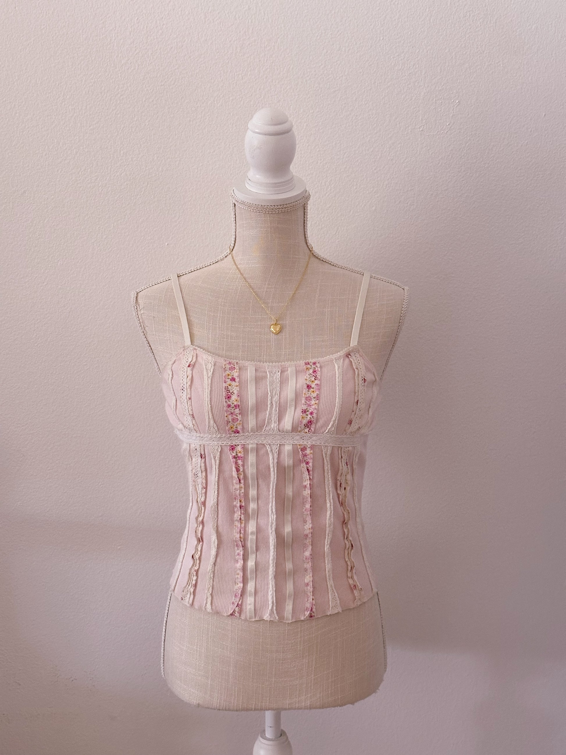 Vintage Moda International Victoria's Secret shabby chic cami top size: XS