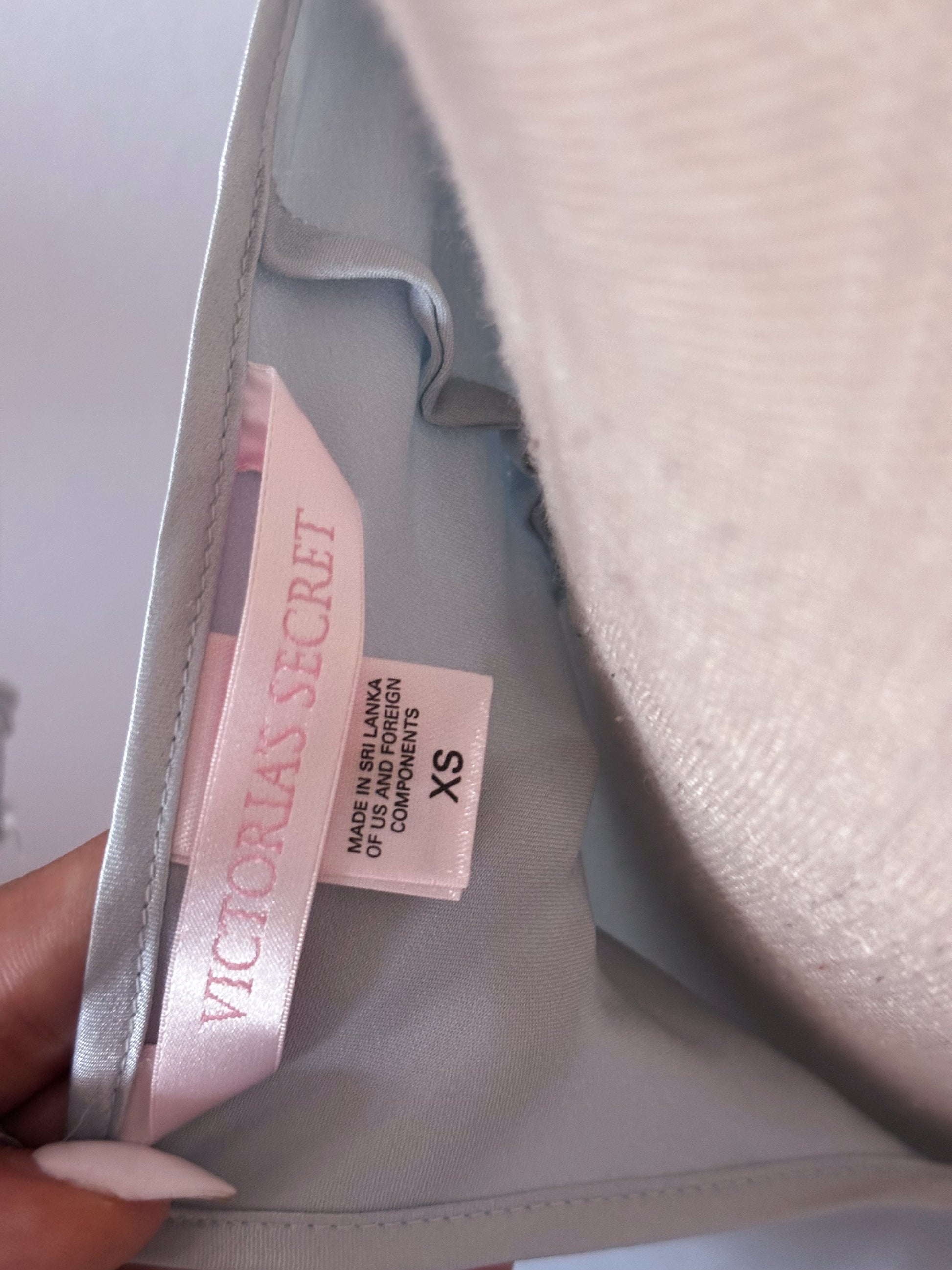 Vintage Victoria's Secret madison beer powder blue babydoll slip dress size: XS