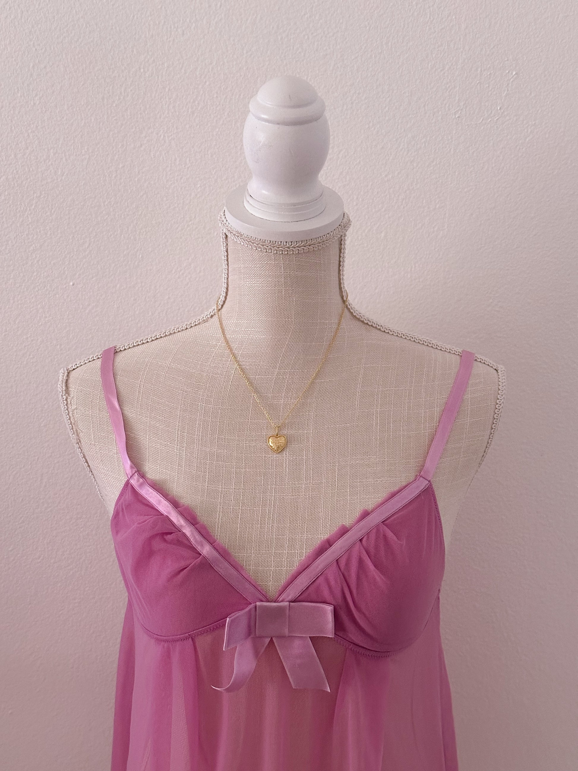 Vintage Victoria's Secret pink/purple Sabrina Carpenter Babydoll size: M