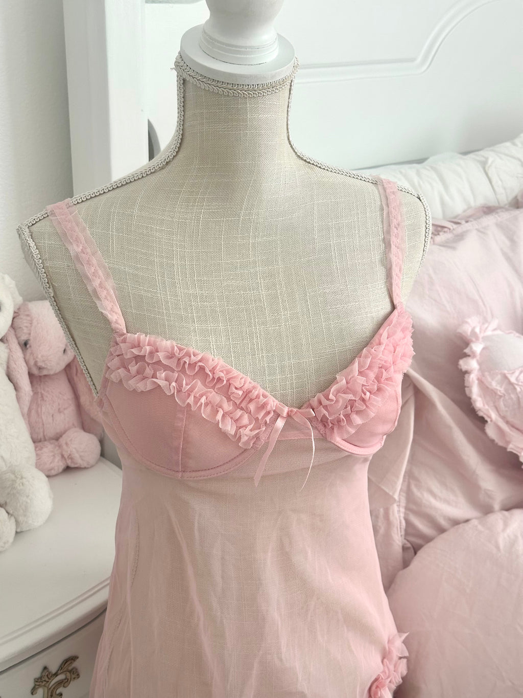 Pink Rampage Ballerina Ruffle Bustier Cami Top Size: M
