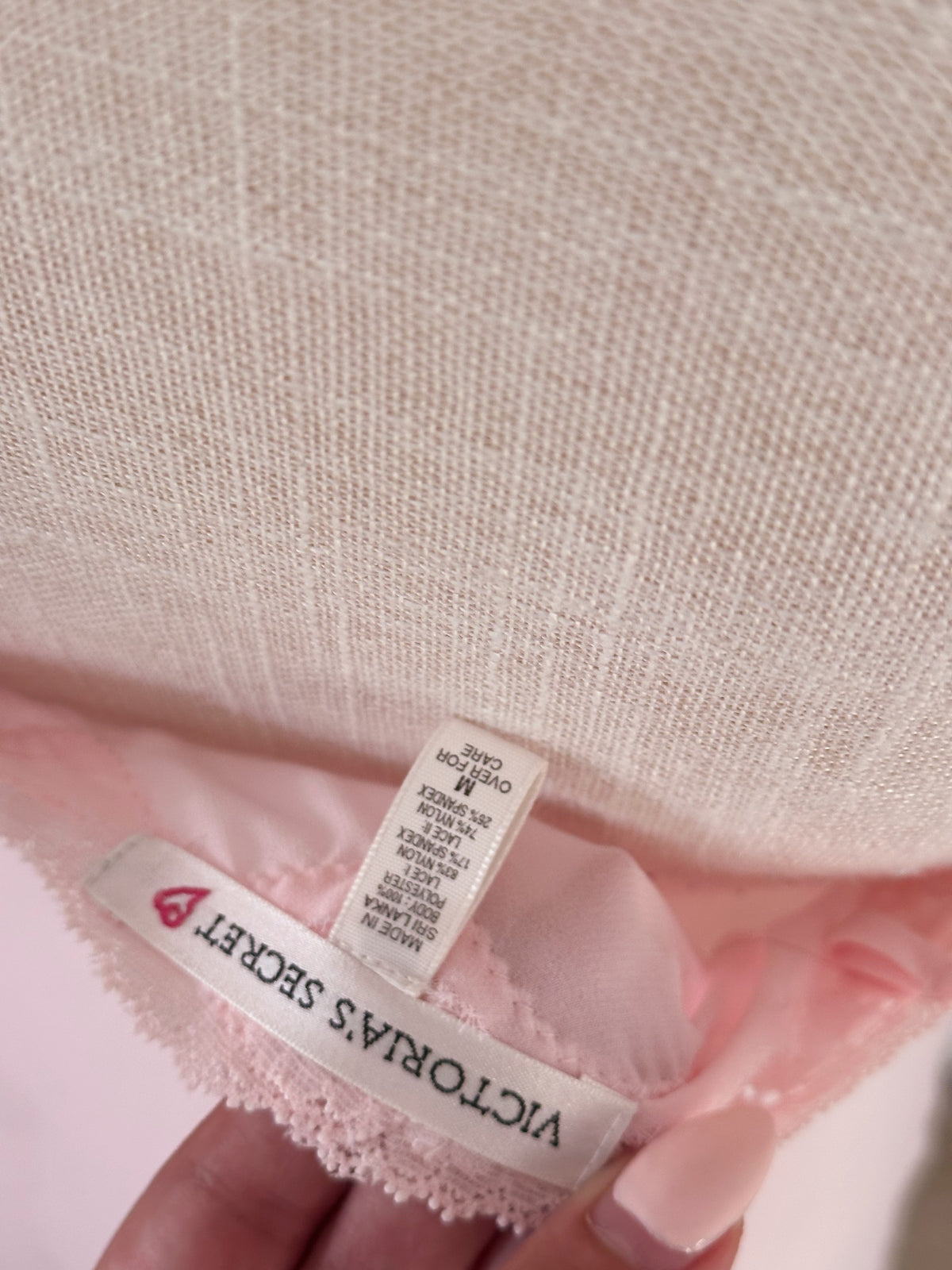 Vintage 1990s Victoria’s Secret Pink Lace Babydoll Size: M