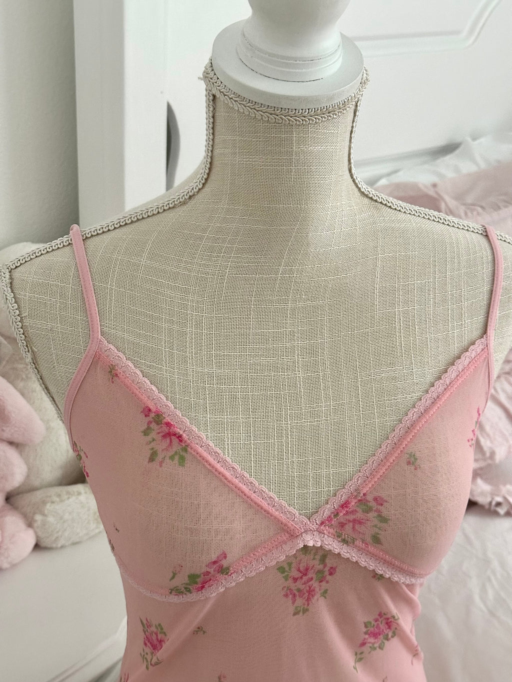Vintage Y2K Old Navy Pink Sheer Cami Top Size: M