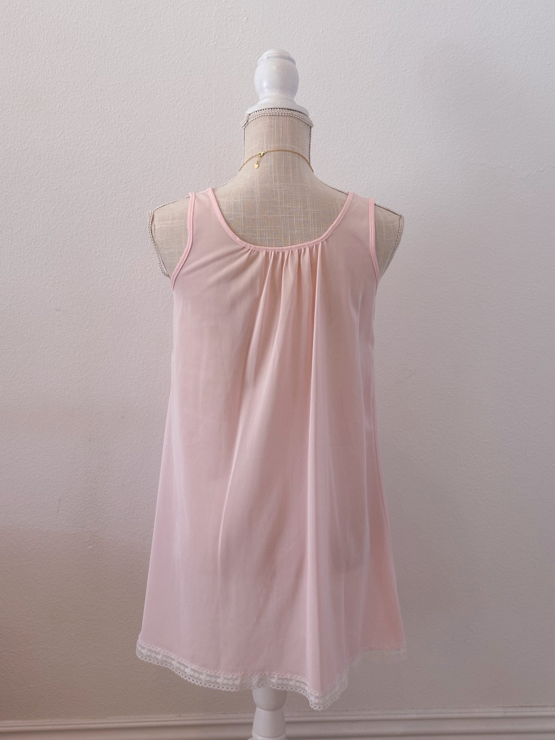 Authentic 1950s vintage pink nightgown dress Size: S