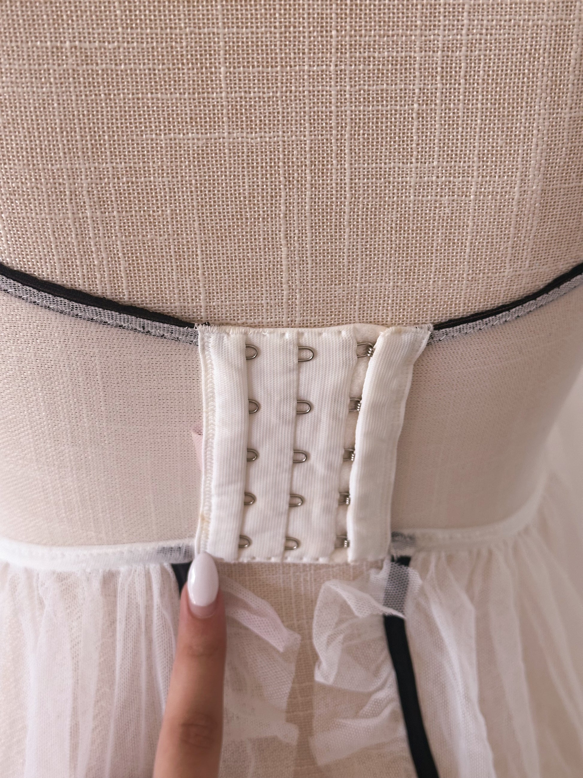 Vintage Victoria's Secret white ballerina babydoll top Size: 34 B