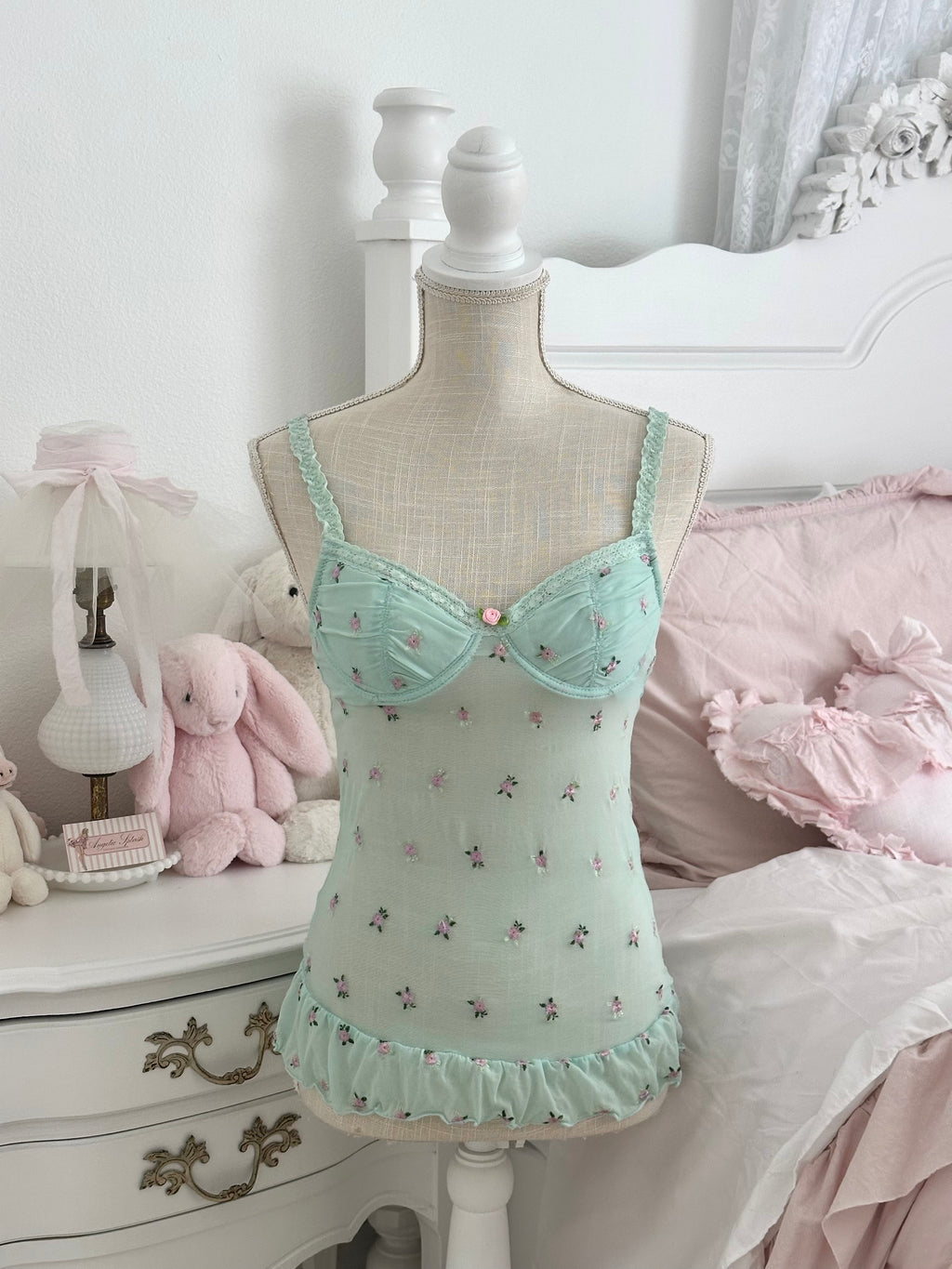 Vintage Y2K Rampage Teal Bustier Babydoll Top Size: S