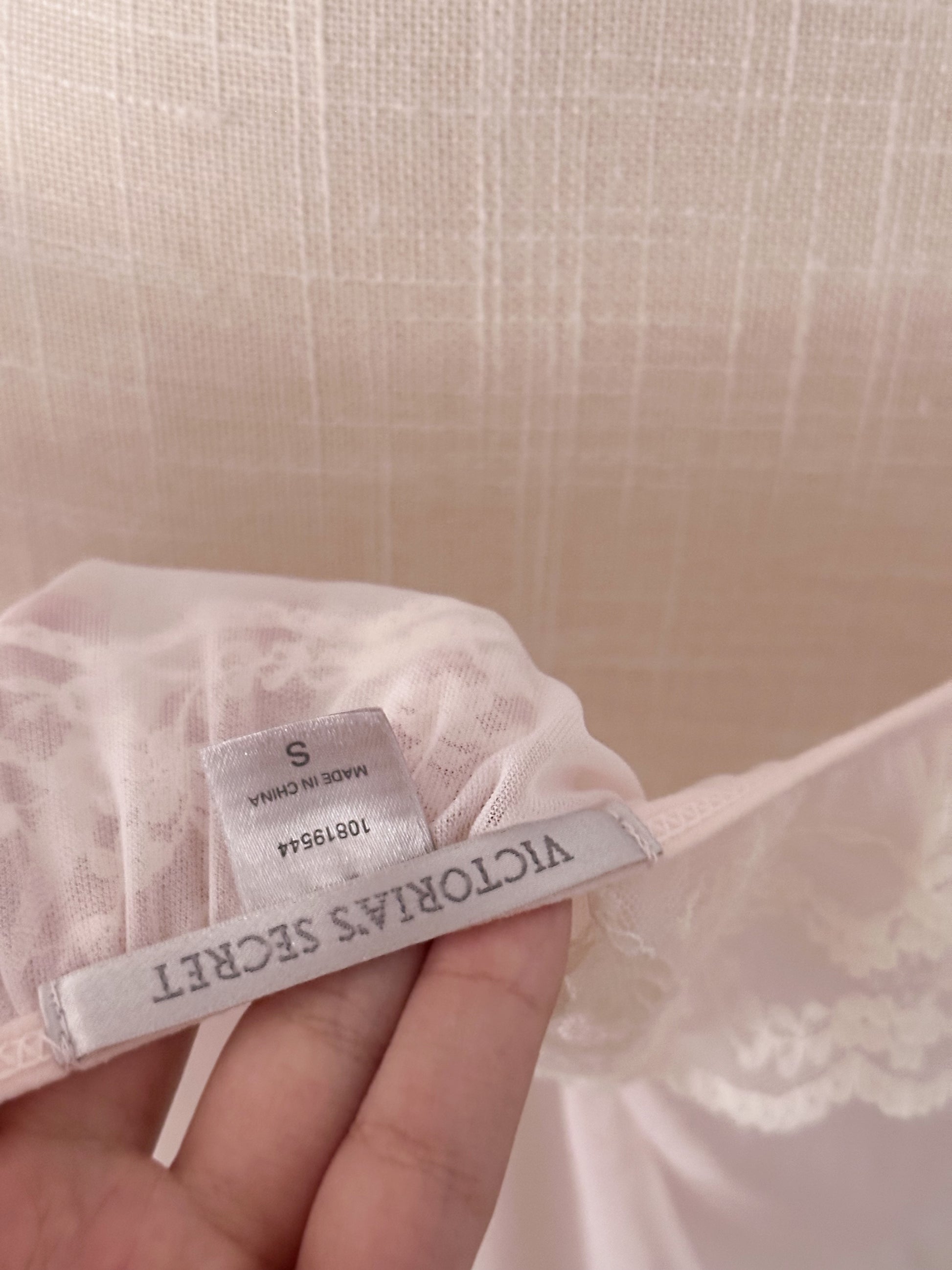 Victoria's Secret Vintage pink sheer babydoll top size: S