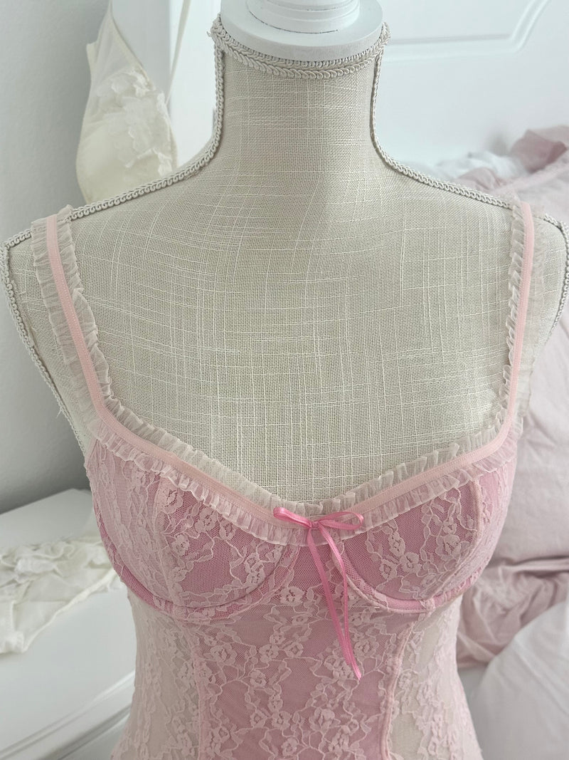 Vintage 2004 Victoria’s Secret Pink Bustier Cami Top Size: XS