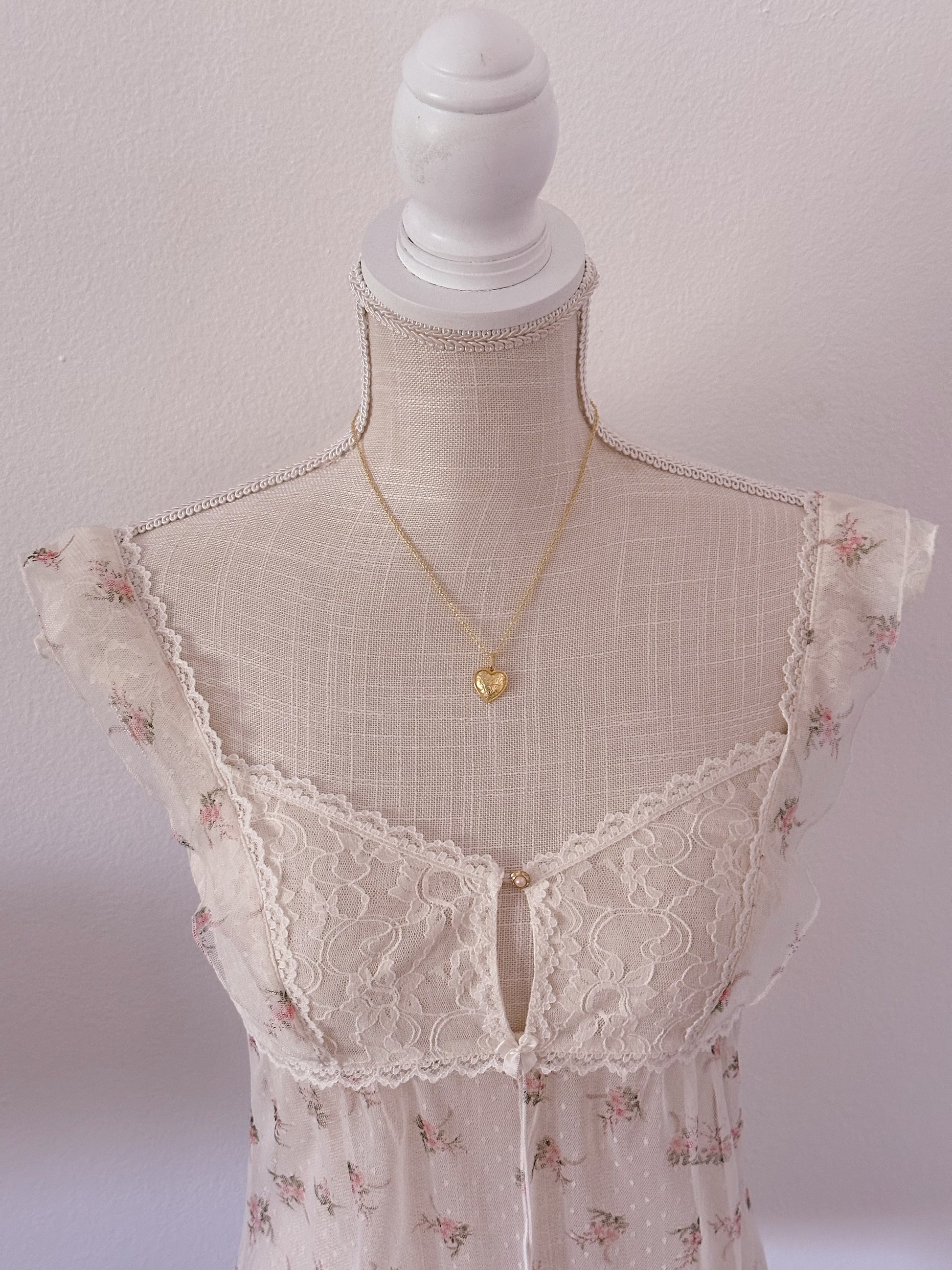 Victoria's Secret White floral Babydoll top size: S