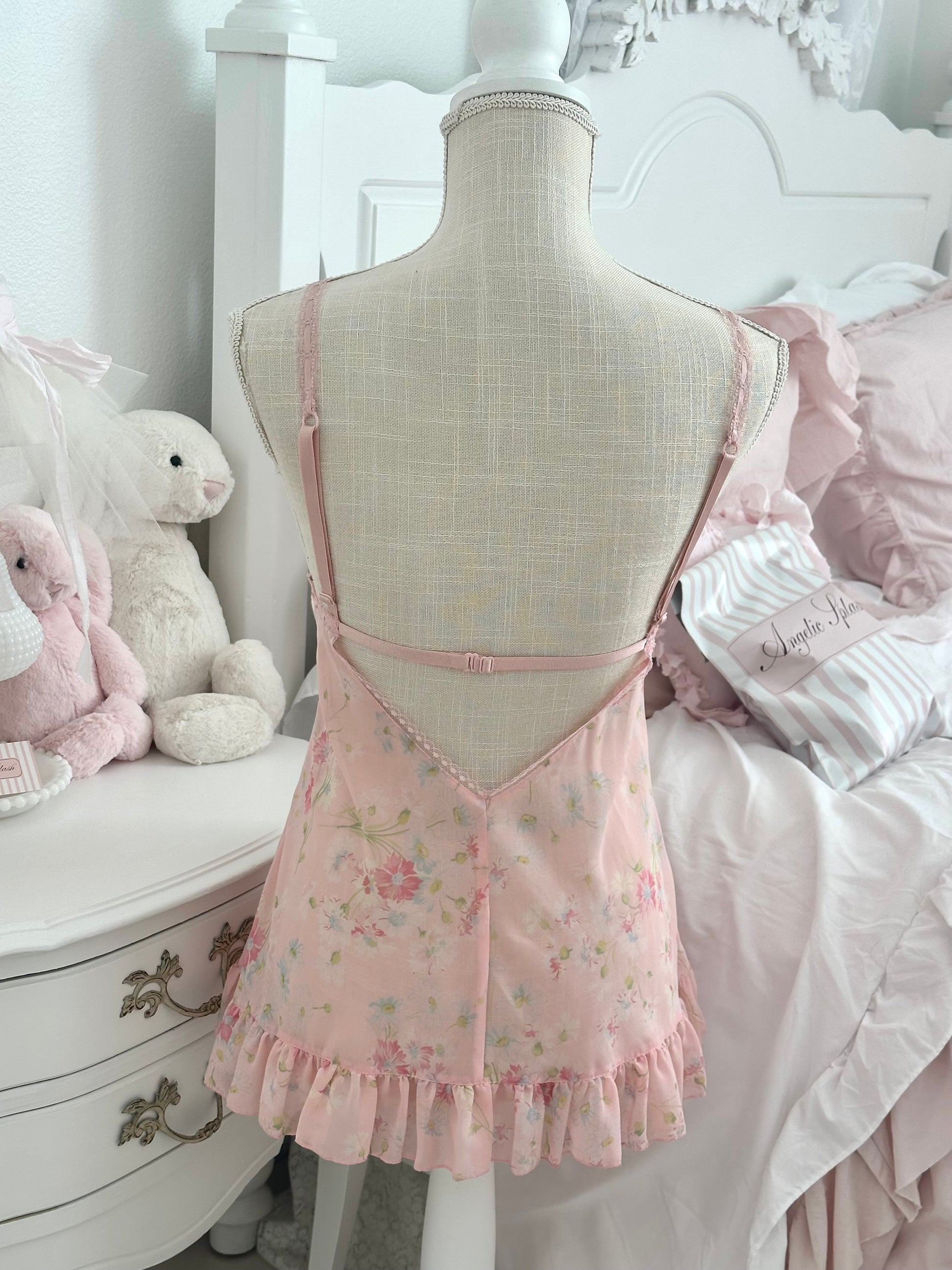 Vintage 2003 Victoria’s Secret Pink Babydoll Slip Dress Size: XS