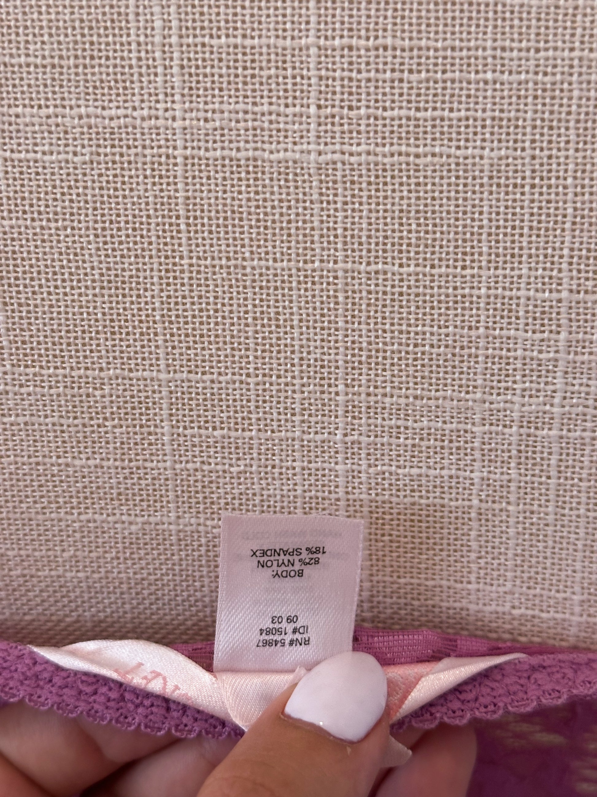 Vintage Victoria's Secret purple baby doll two piece set Size: XS