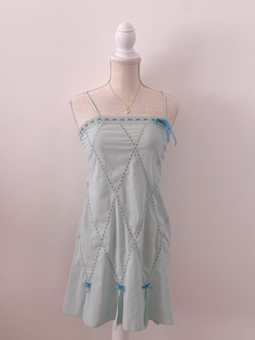 Vintage Victoria's Secret blue babydoll slip dress size: S