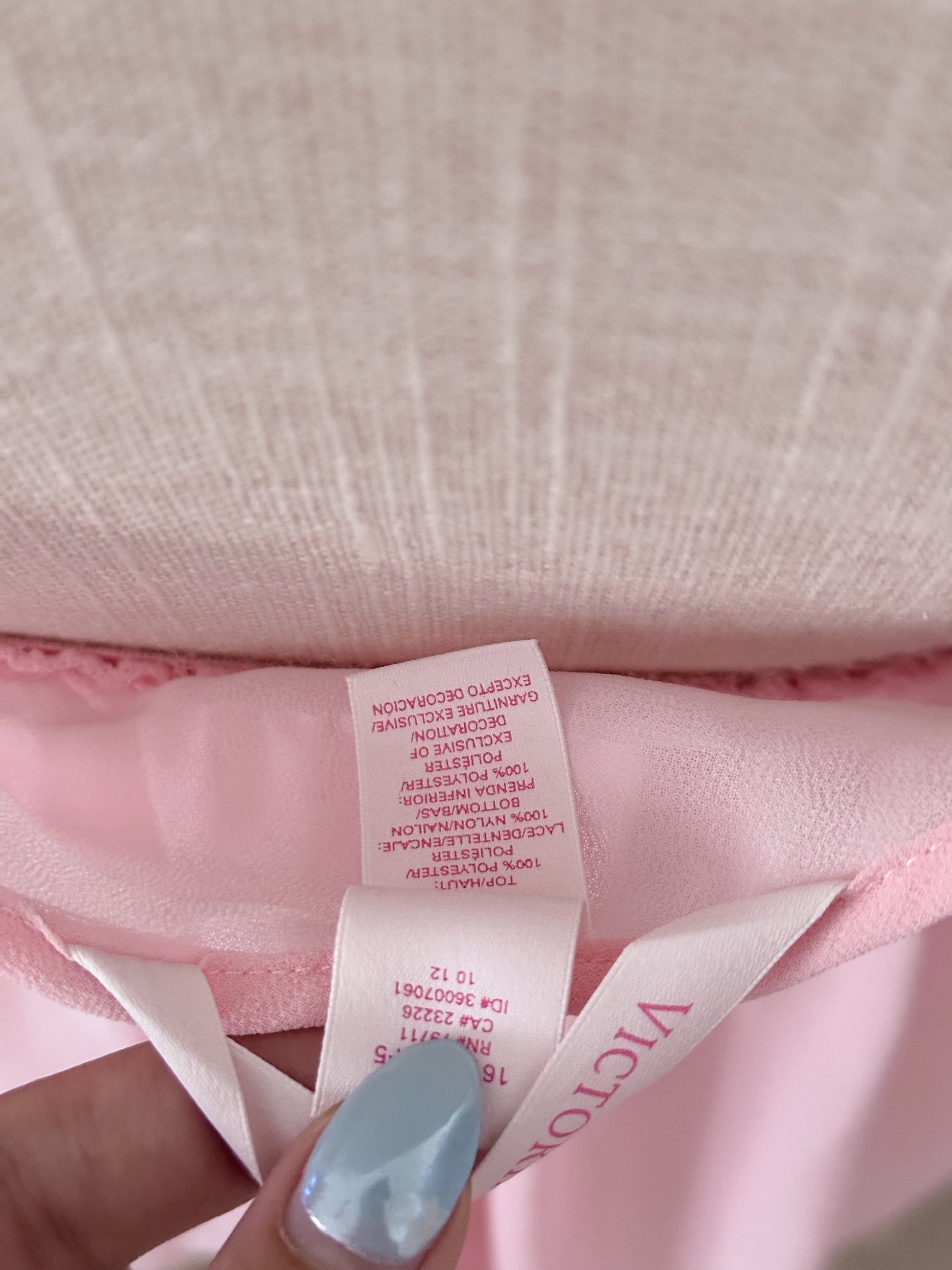 Victoria's Secret pink babydoll sheer cami top size: M
