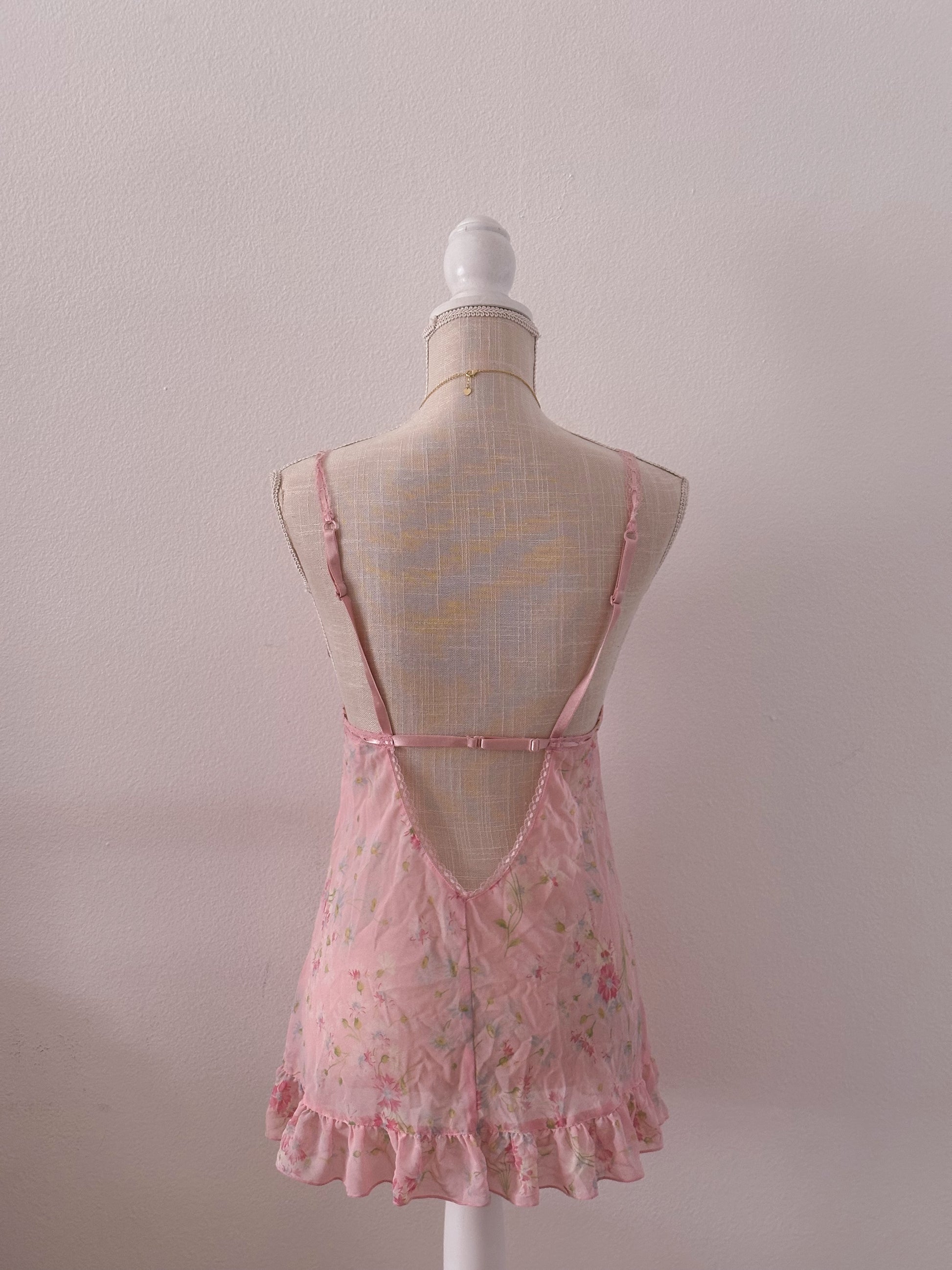 Vintage Victoria's Secret Pink Babydoll as seen on Maggie Lindemann size: S