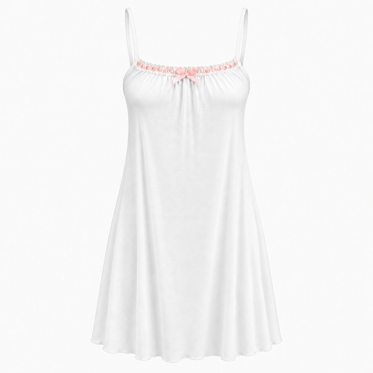 Beverly babydoll dress in white