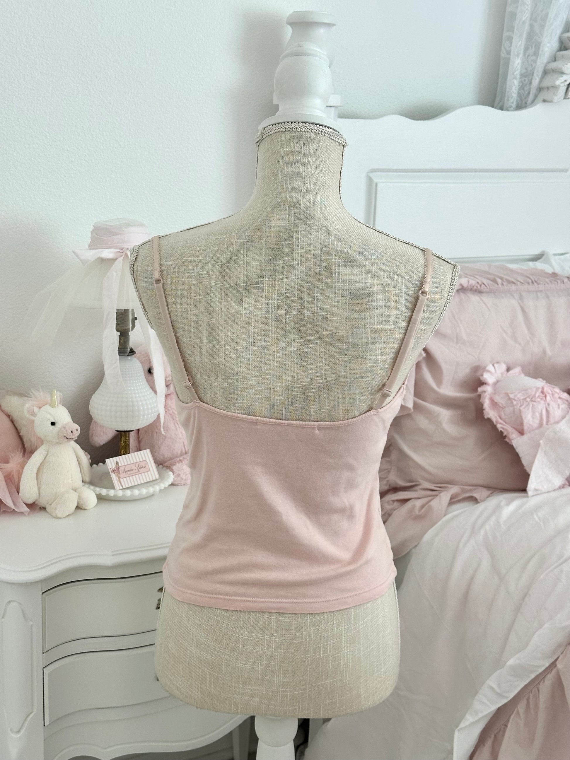 Vintage 2002 Victoria’s Secret Pink Cotton Cami Top Size: XS