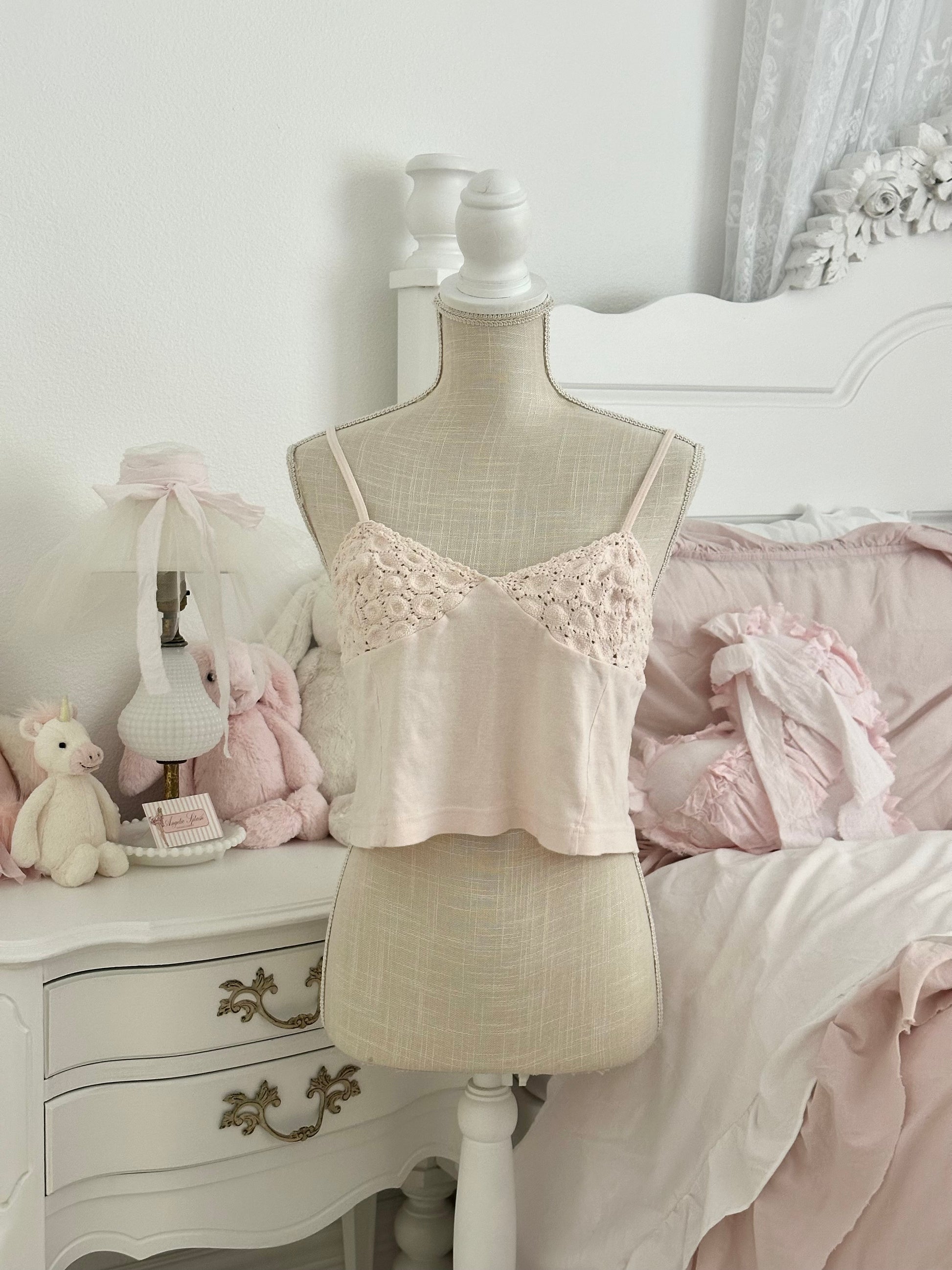 Vintage 2001 Victoria’s Secret Light Pink Cotton Cami Top Size: M