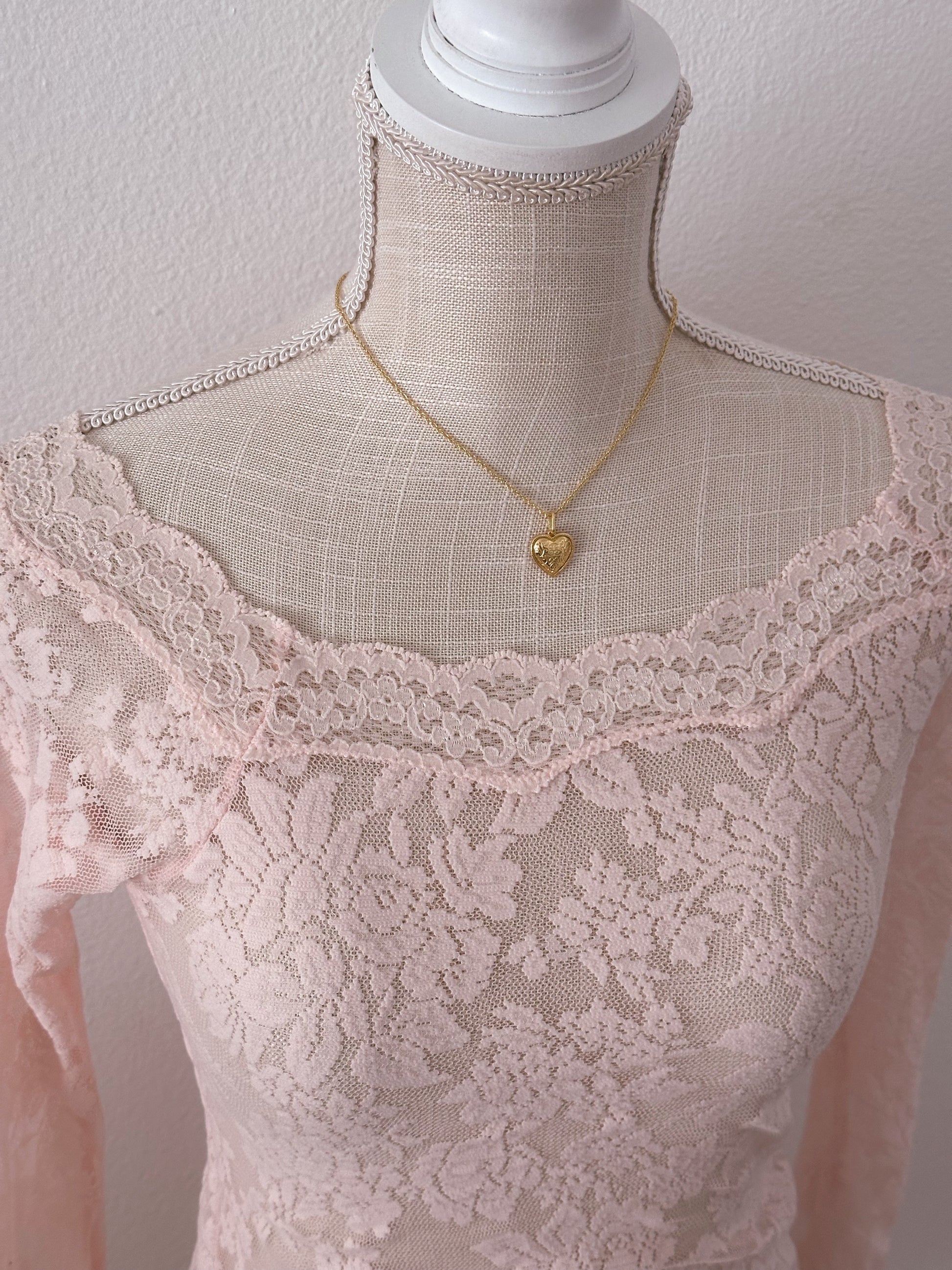 Vintage Victoria Secret, sheer pink slip dress size: xs