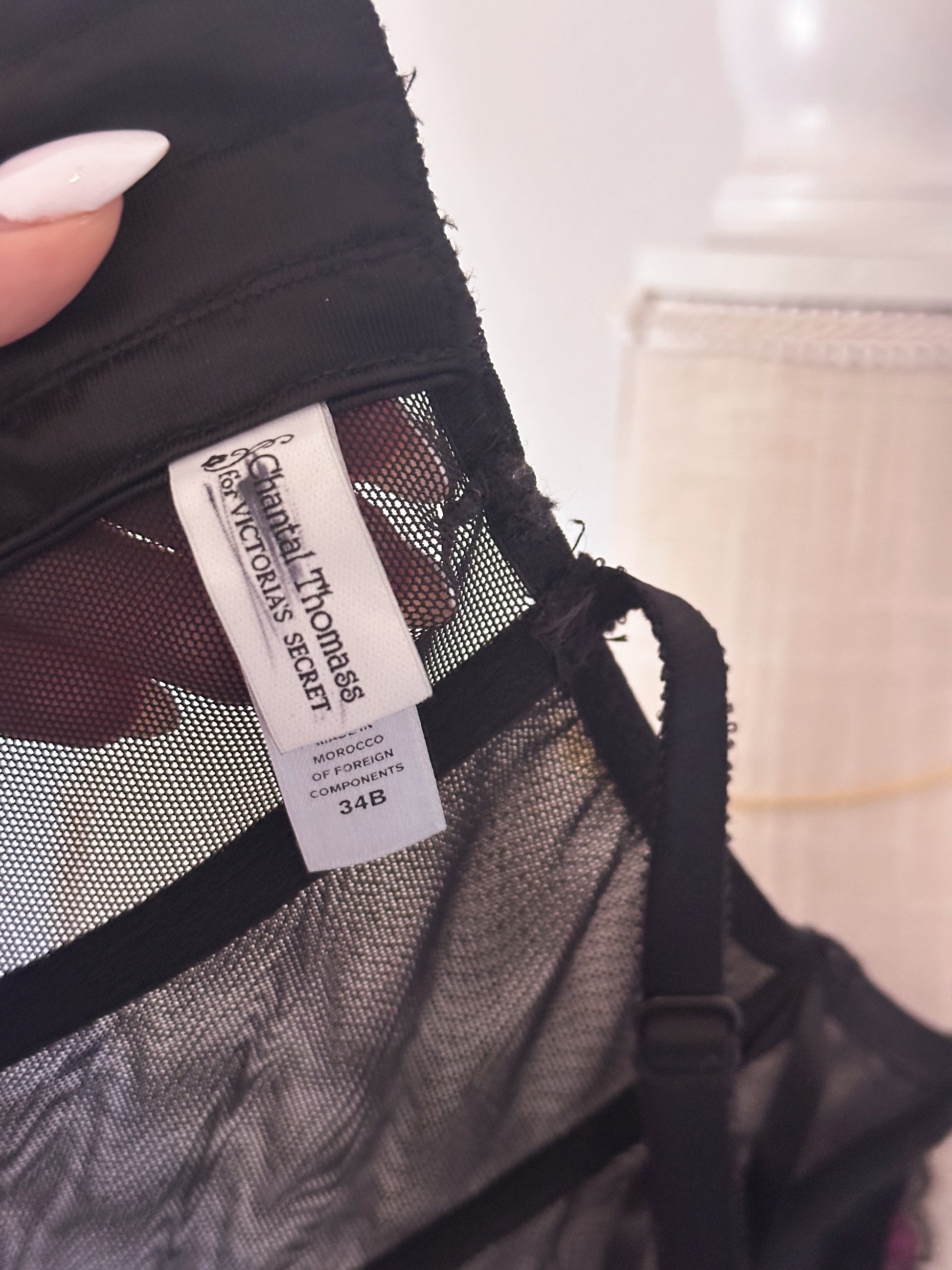 Vintage Chantal Thomass for Victoria's Secret Black corset top size: 34 B