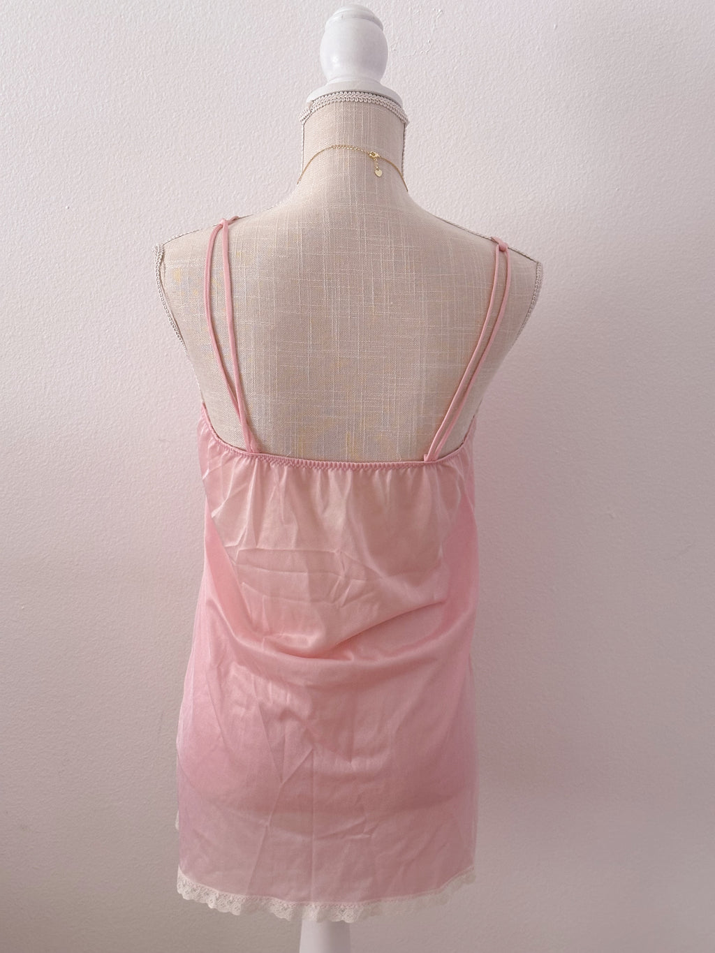 Vintage pink babydoll nightie from 1960s size: M