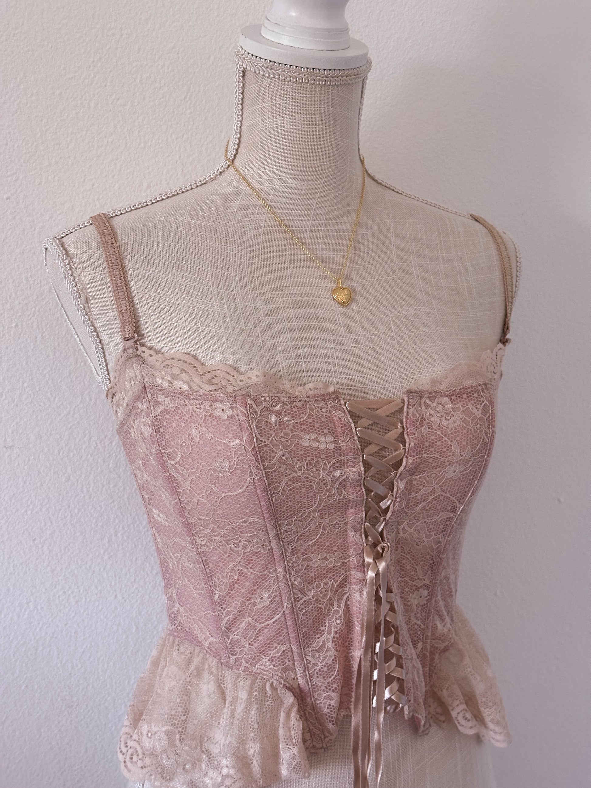 Vintage Victoria's Secret butterfly corset top as seen on Adriana Lima Size: S